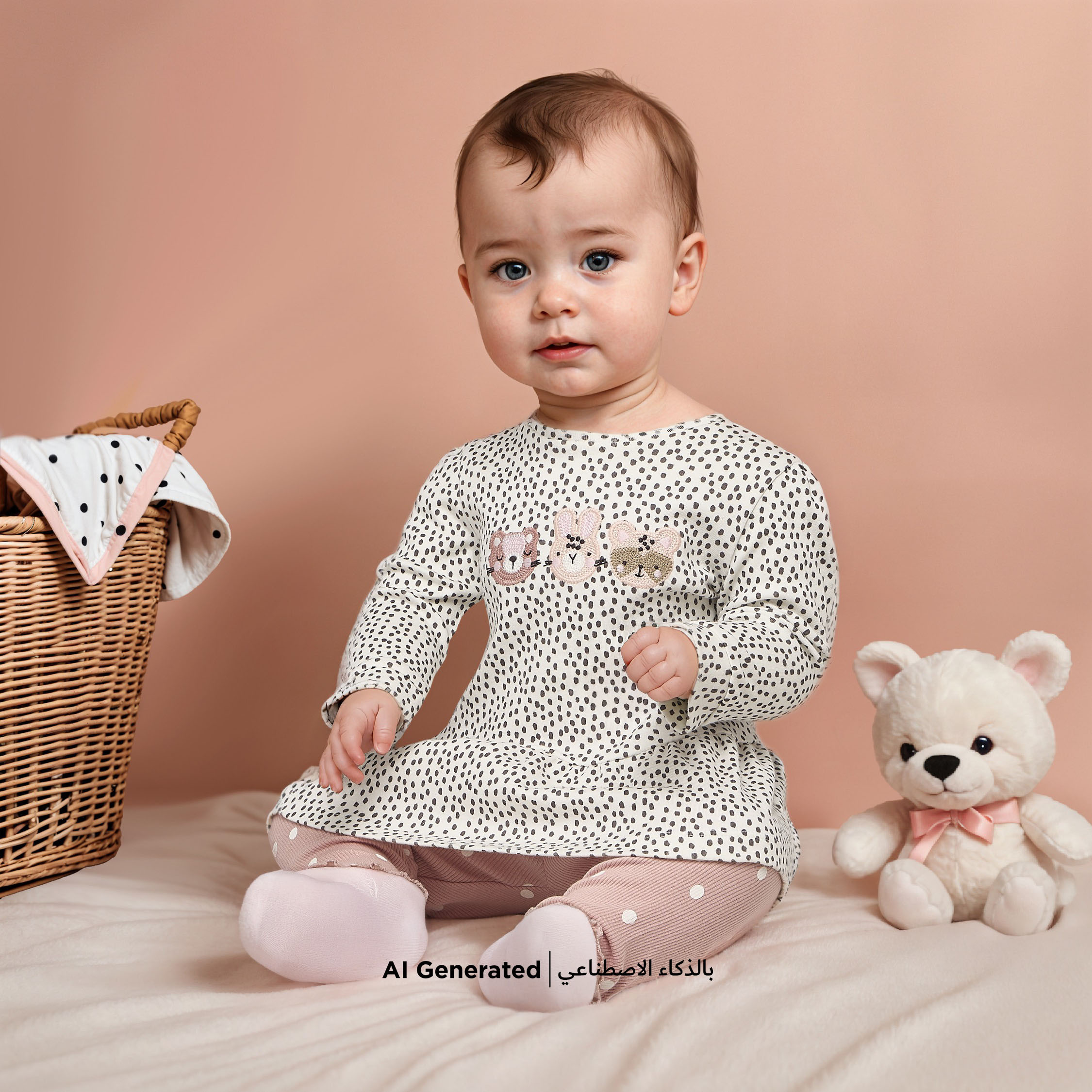 Juniors Duck Applique Long Sleeve T-shirt and Elasticated Pyjama Set-bsclothing-babygirls-nightwear-pyjamasets-image-7