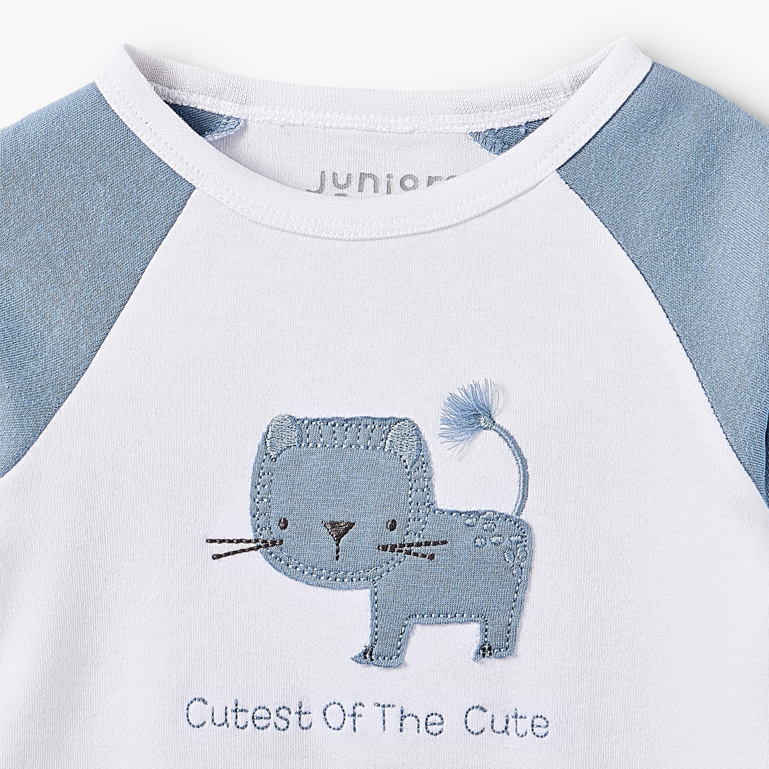 Juniors Cotton Round Neck Long Sleeves Pyjama Set with Print-baby-boys-clothing-nightwear-pyjamasets-image-5