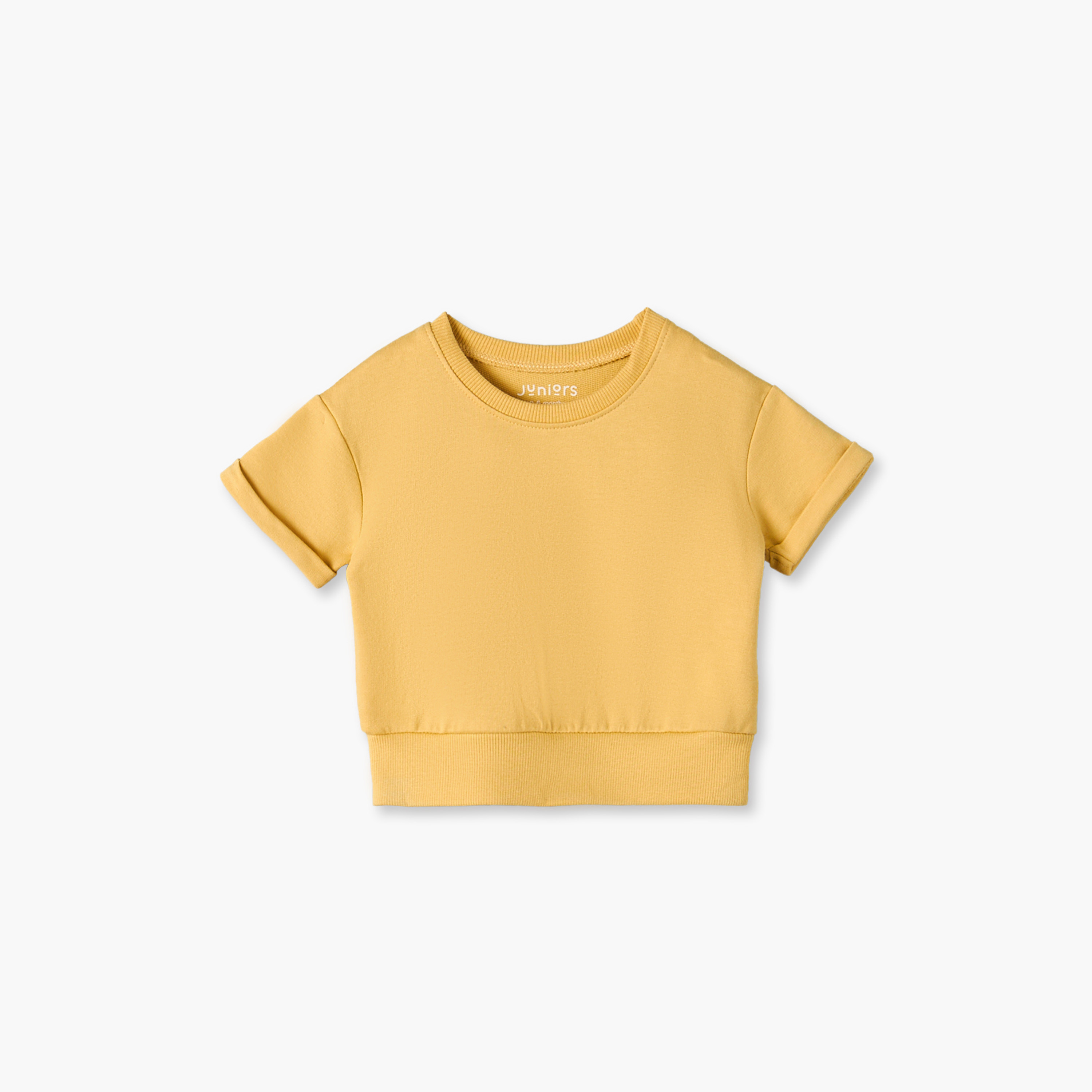 طقم شورت وسويت شيرت بياقة ضيقة وأكمام قصيرة وحواف مطوية من جونيورز-baby-boys-clothing-setsandcoords-image-8