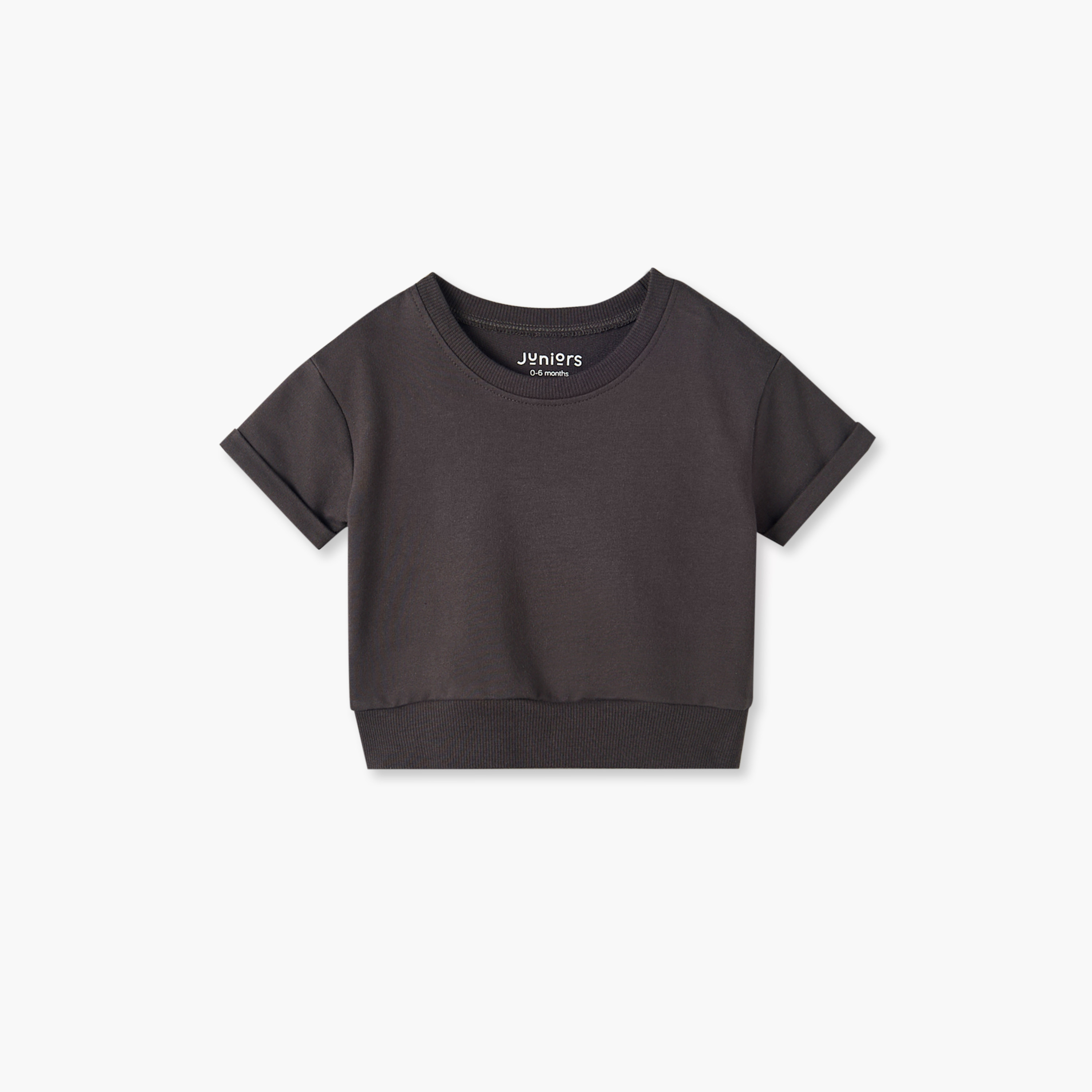 طقم شورت وسويت شيرت بياقة ضيقة وأكمام قصيرة وحواف مطوية من جونيورز-baby-girls-clothing-setsandcoords-image-3
