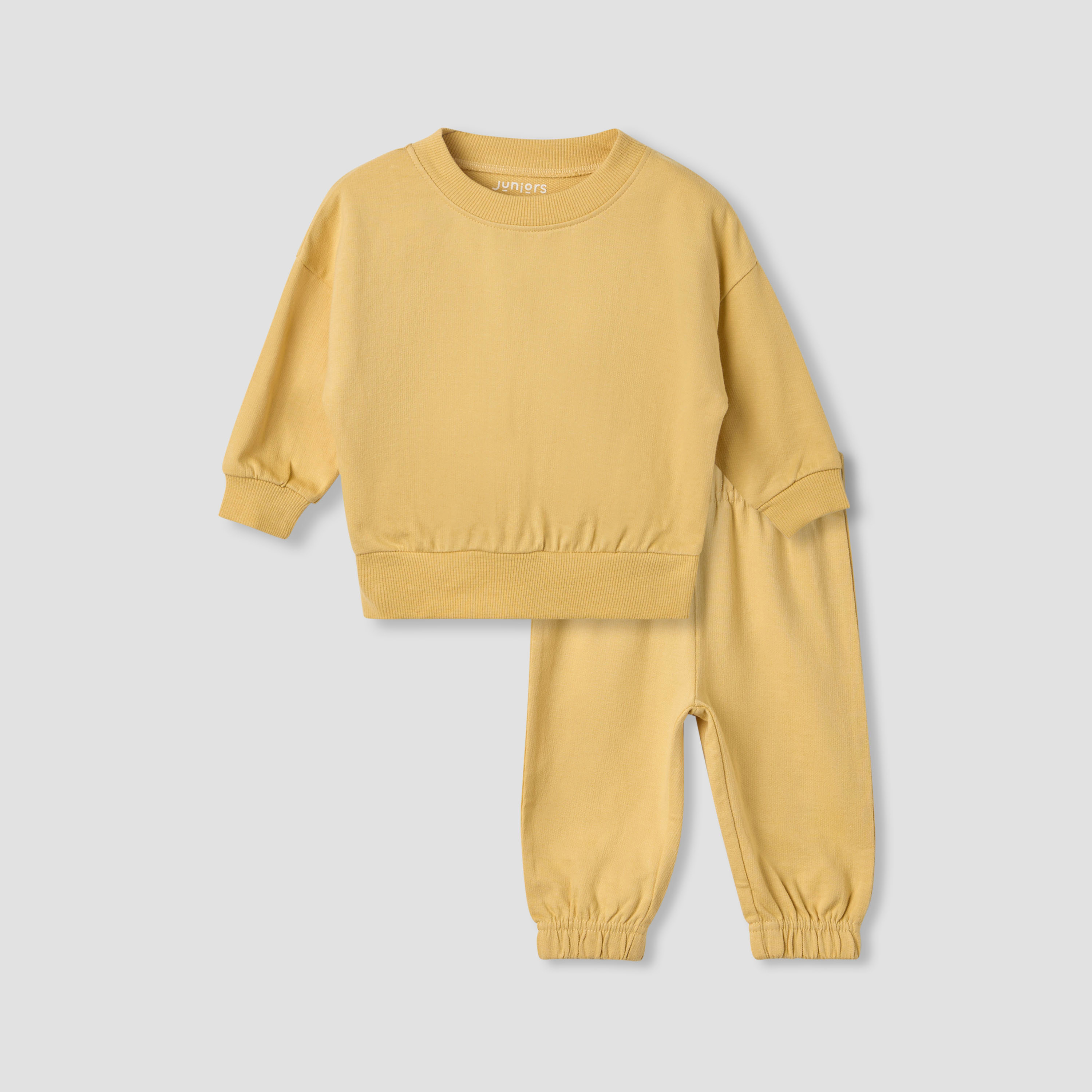 Juniors Solid Long Sleeve Sweatshirt and Pyjama Set-baby-boys-clothing-nightwear-pyjamasets-image-2