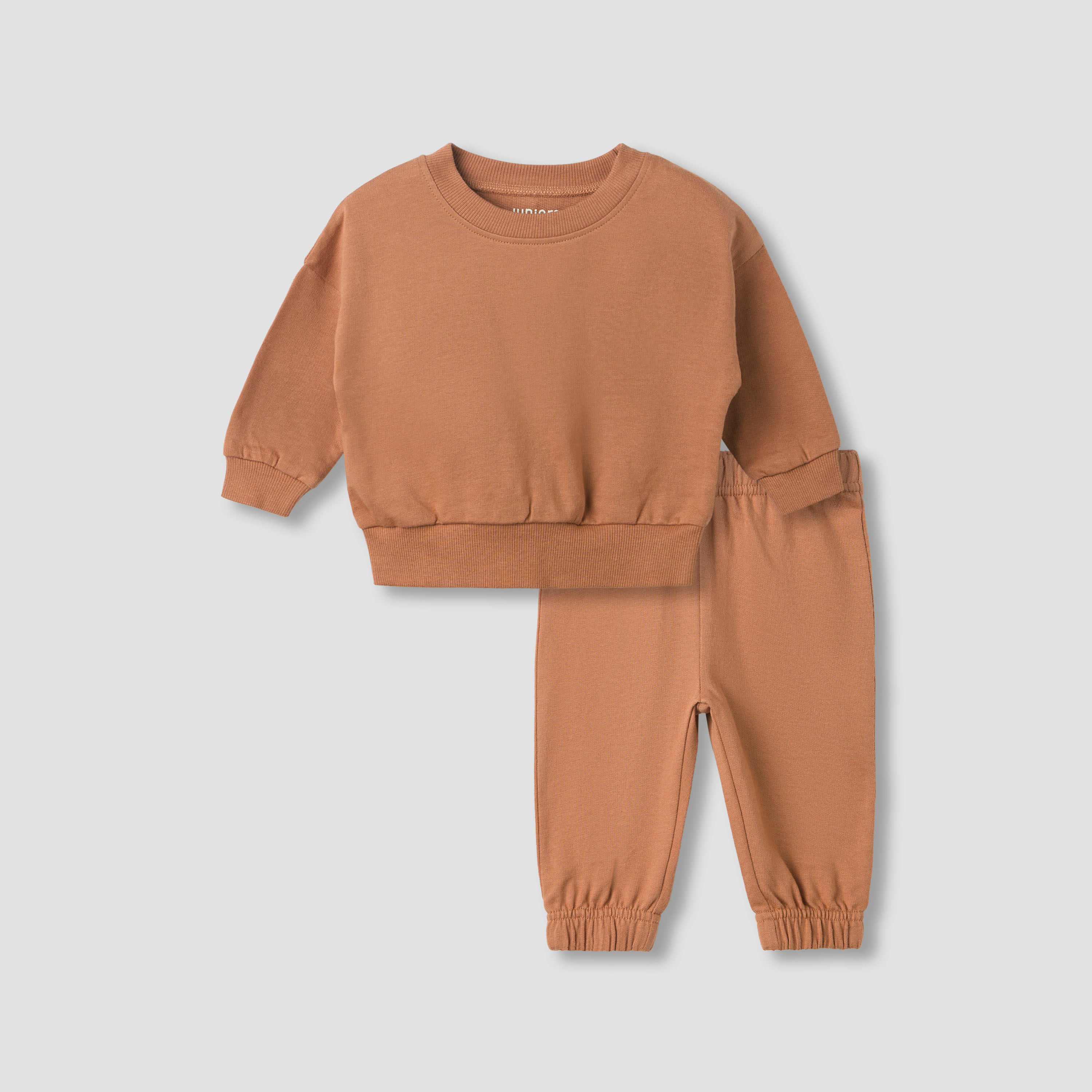 Juniors Solid Long Sleeve Sweatshirt and Pyjama Set-baby-boys-clothing-nightwear-pyjamasets-image-2