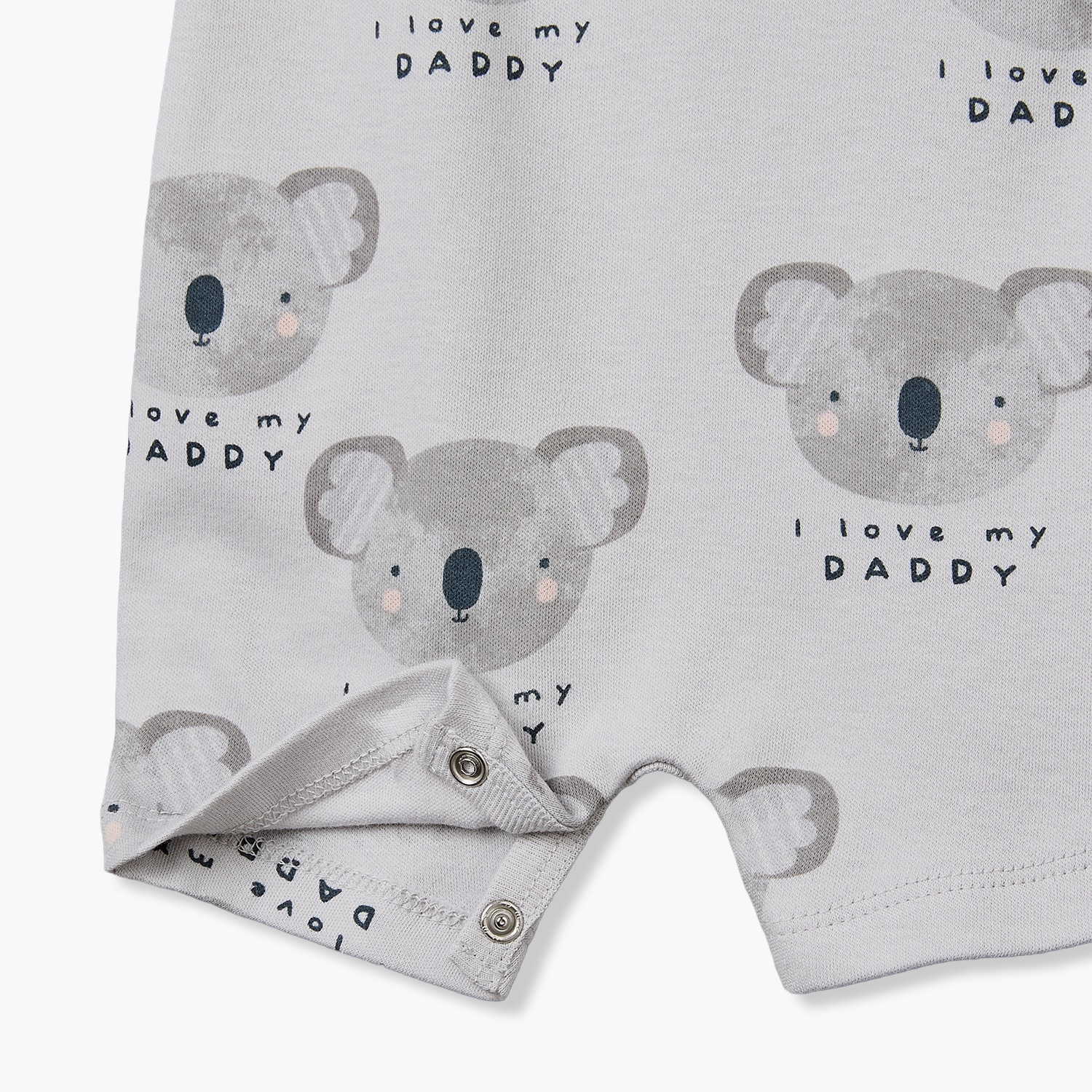 Juniors Crew Neck Cap Sleeves Romper with Koala Print-baby-boys-clothing-rompers-image-5