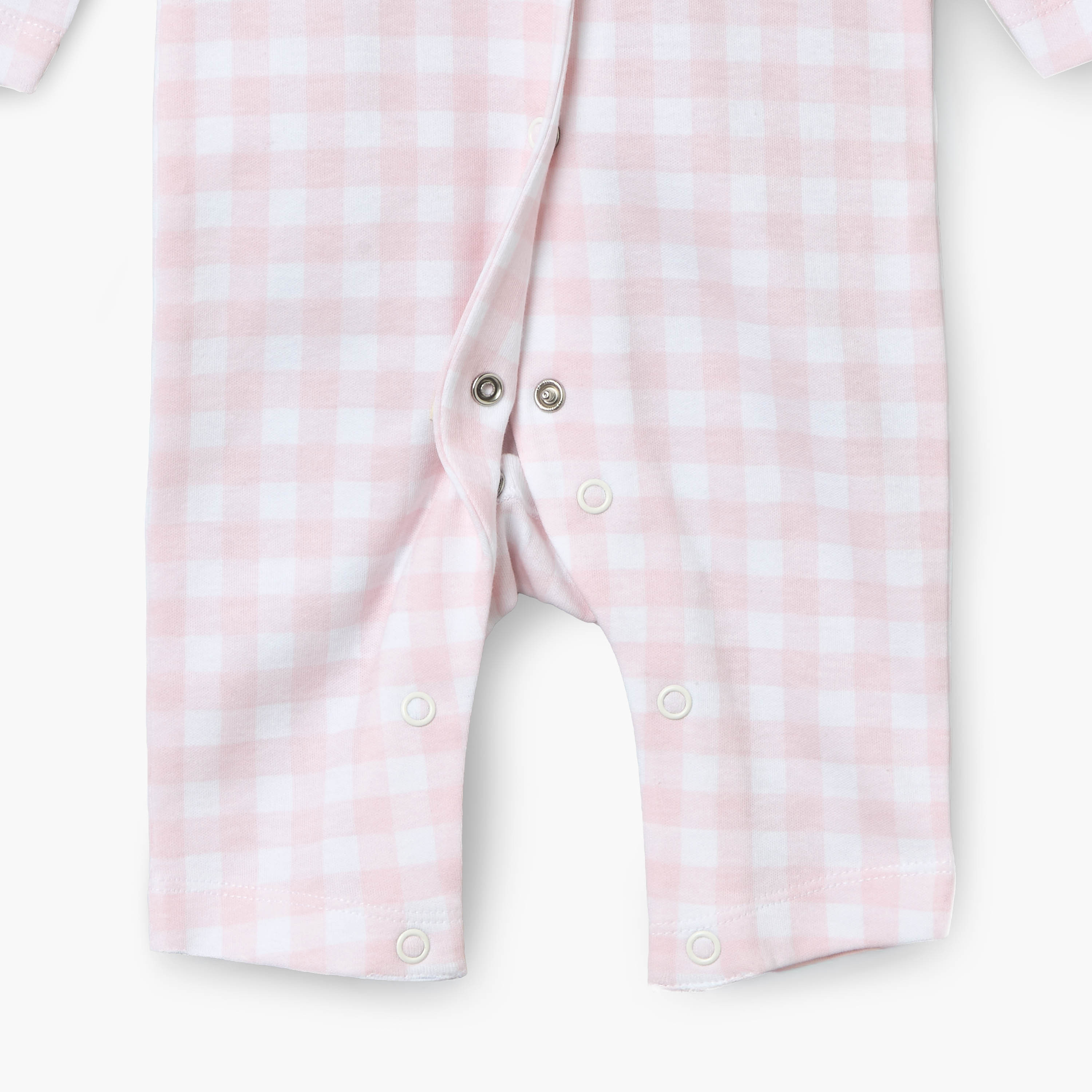 بدلة نوم قطنية بياقة وتطريز دب لطيف-baby-girls-clothing-nightwear-sleepsuits-image-5