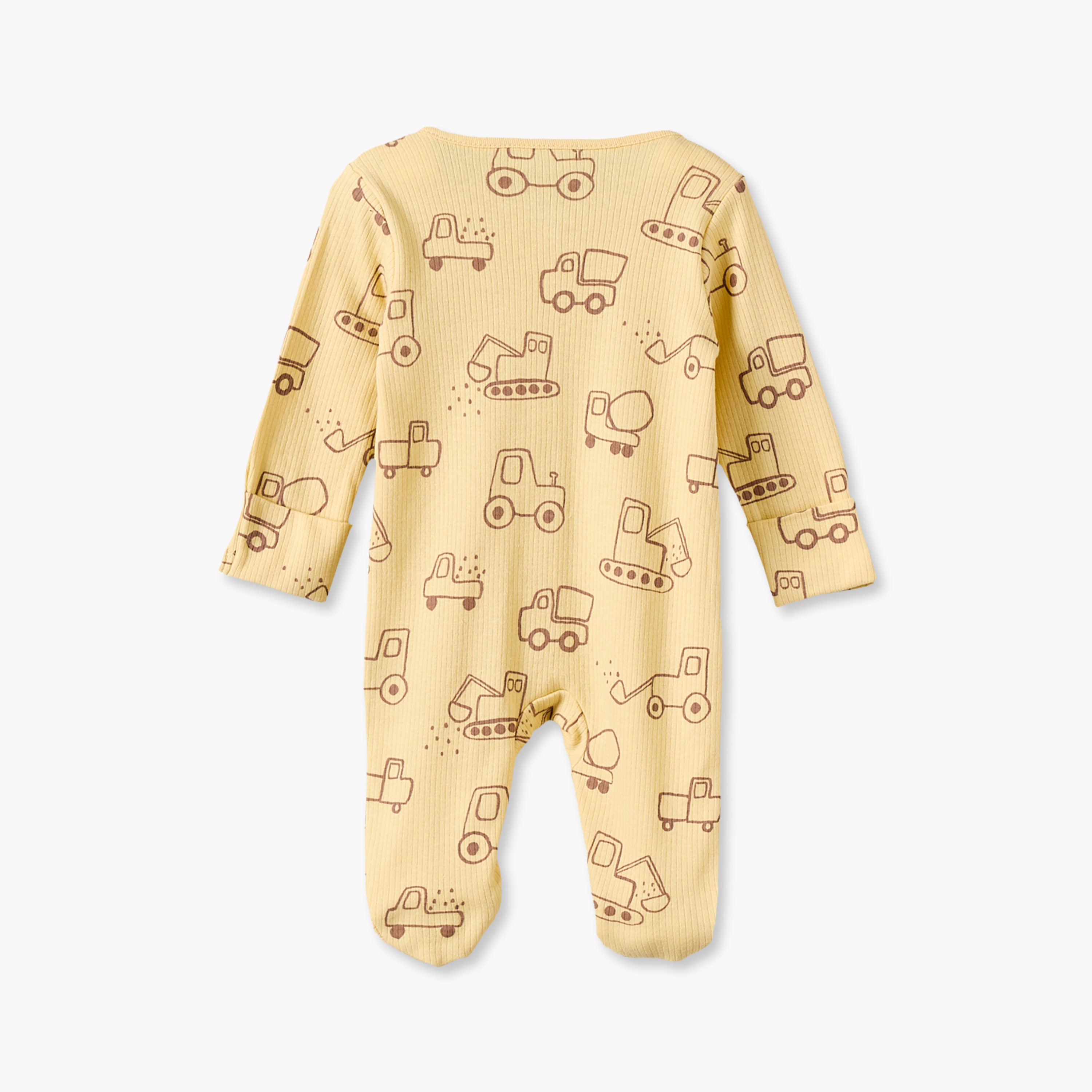 Pack of 3 Juniors Cotton Crew Neck Long Sleeves Sleepsuit Set with Vehicle Print-baby-boys-clothing-nightwear-sleepsuits-image-5