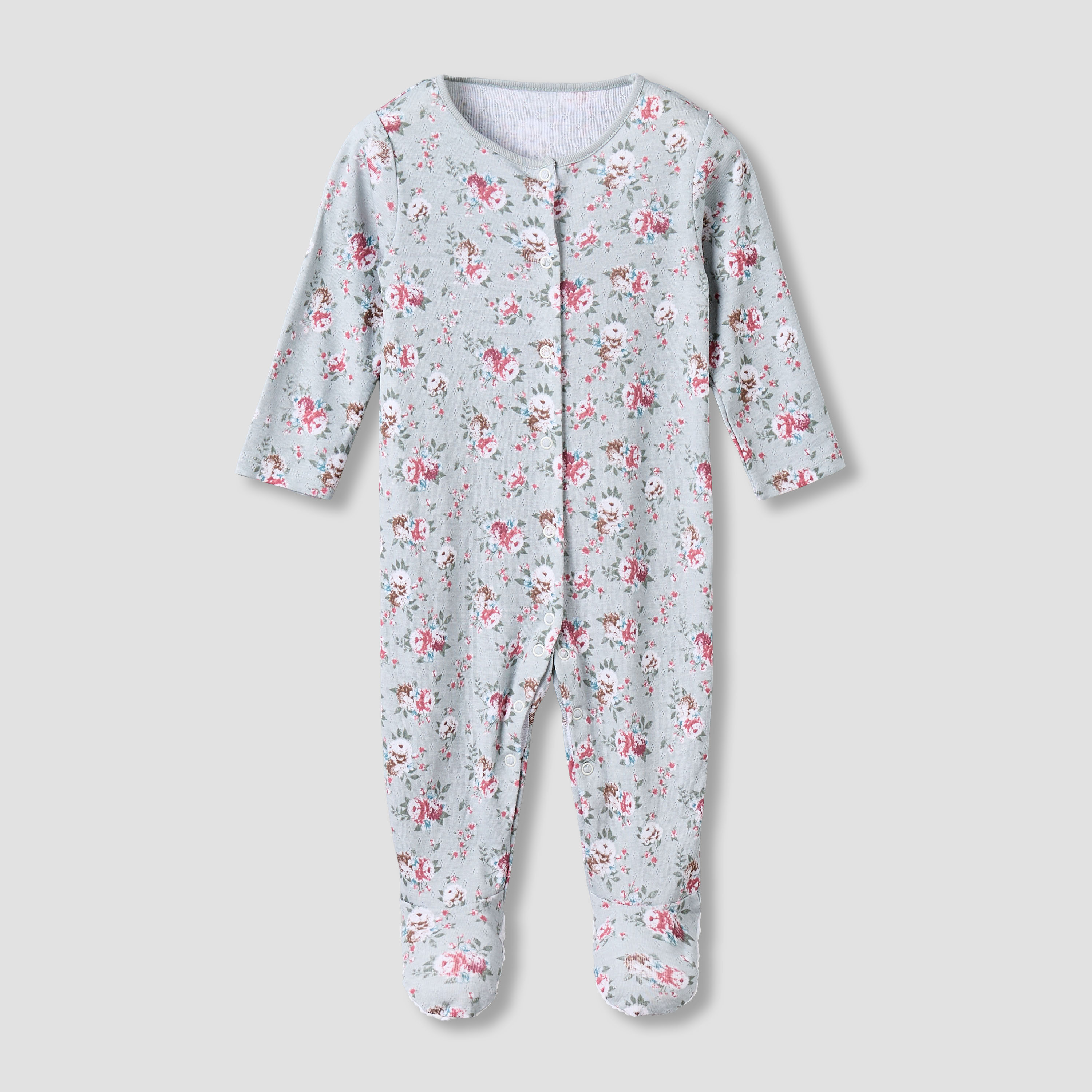 Pack of 3 Juniors Cotton Round Neck Long Sleeves Sleepsuit with Floral Print-promo_babyshop_Buy2for115_QAT130126-image-5