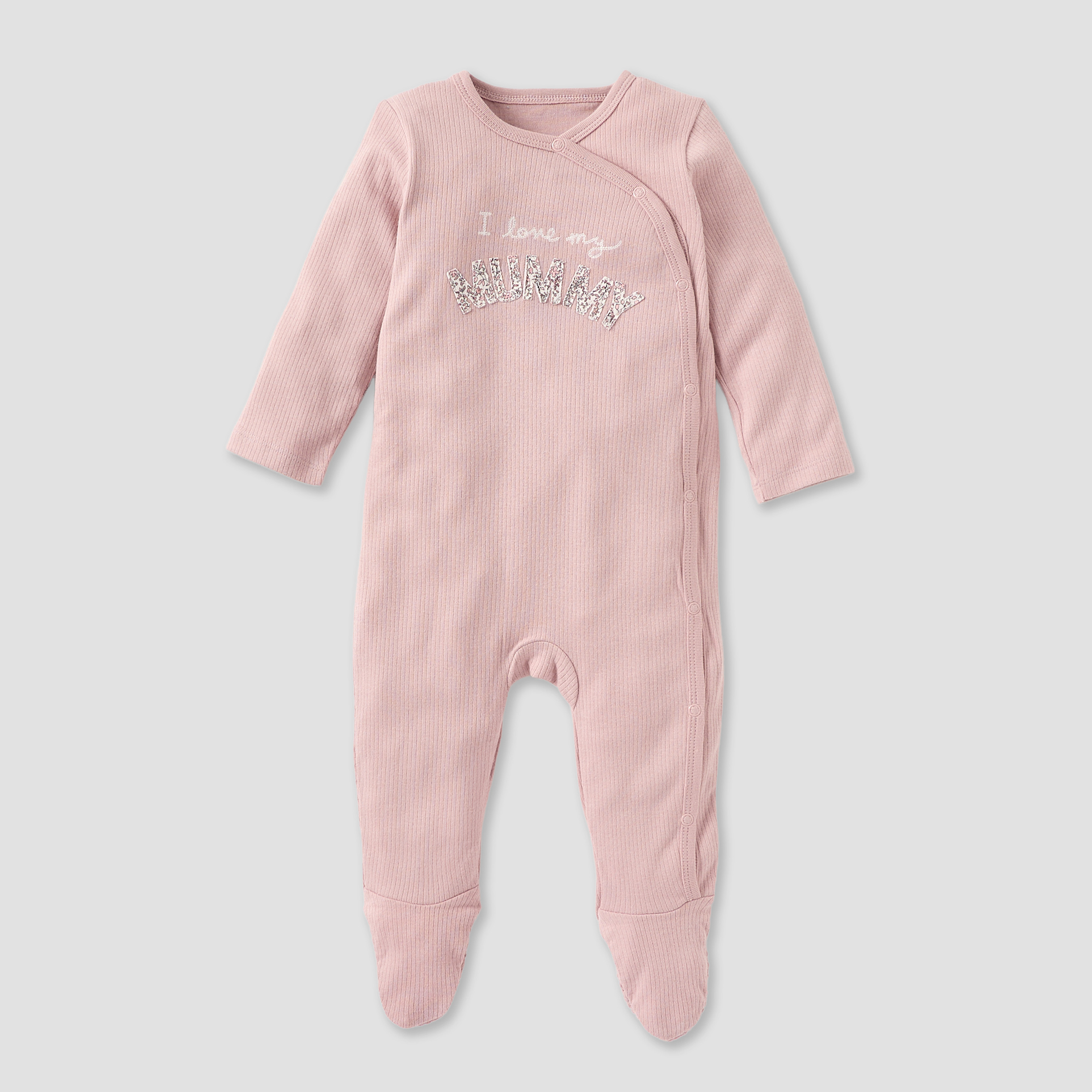 Juniors Printed Closed Feet Sleepsuit with Button Closure - Set of 3-baby-girls-clothing-nightwear-sleepsuits-image-3