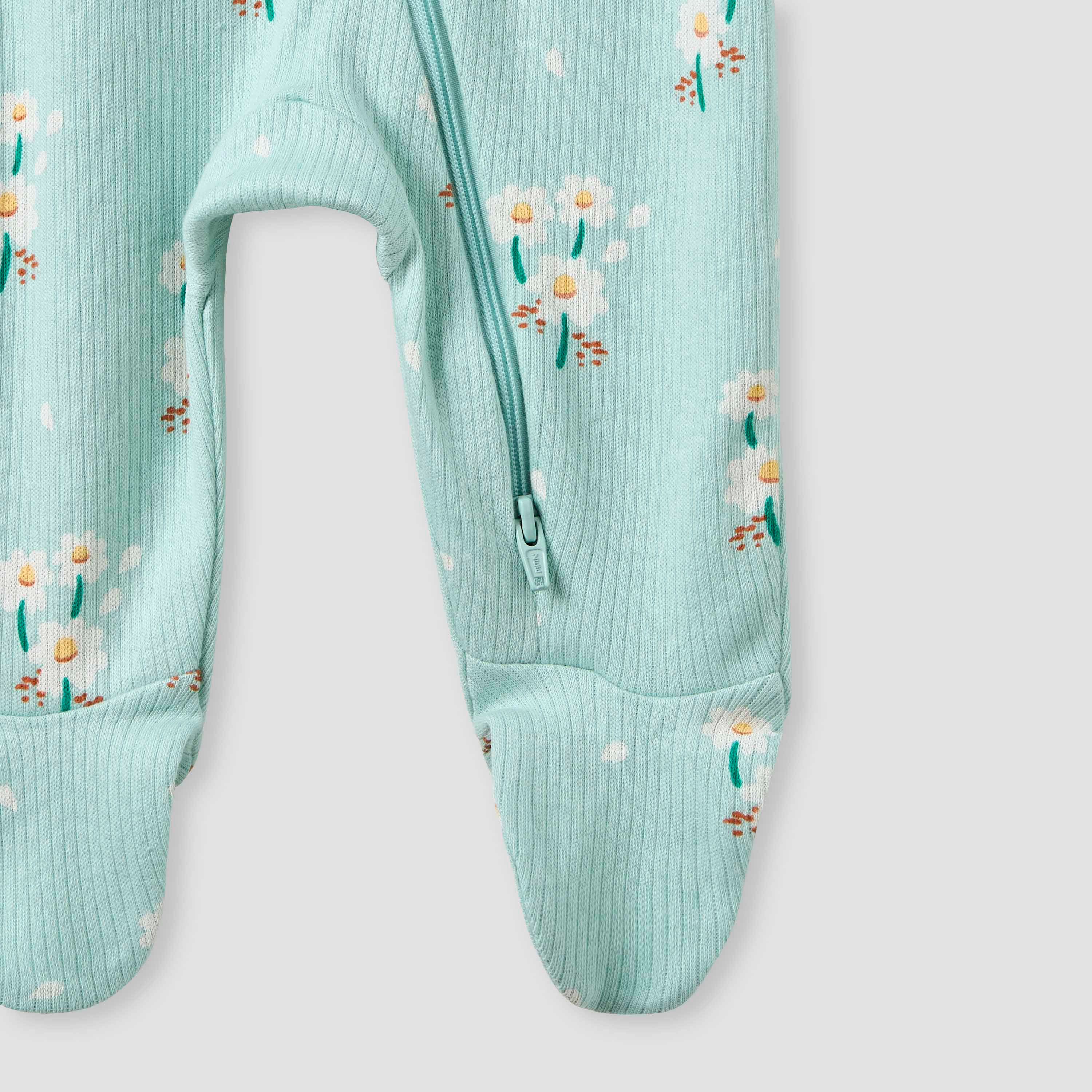Juniors Printed Sleepsuit with Long Sleeves and Zip Closure - Set of 3-baby-girls-clothing-nightwear-sleepsuits-image-7