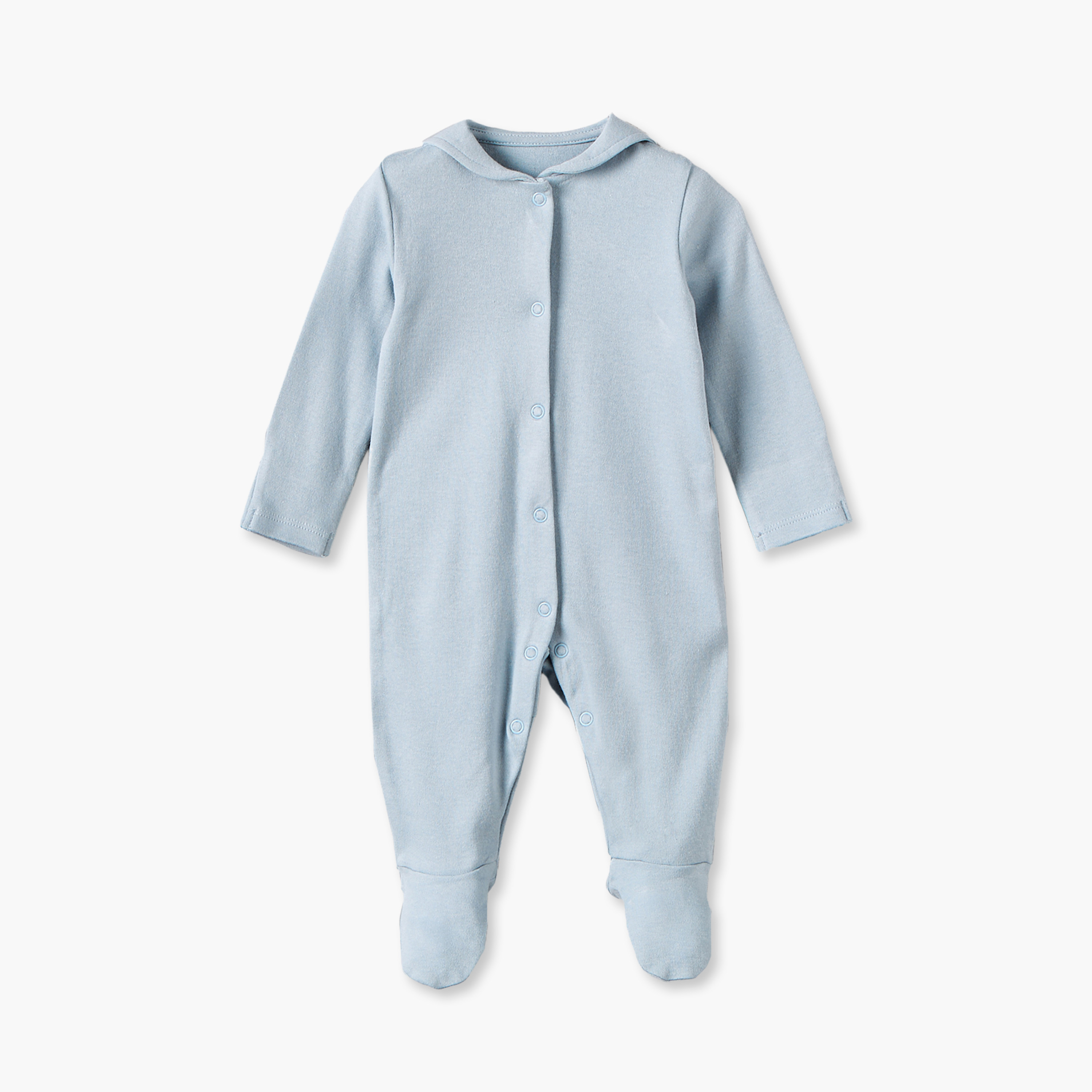 Pack of 3 Juniors Cotton Crew Neck Long Sleeves Sleepsuit Set with Nautical Print-baby-boys-clothing-nightwear-sleepsuits-image-3