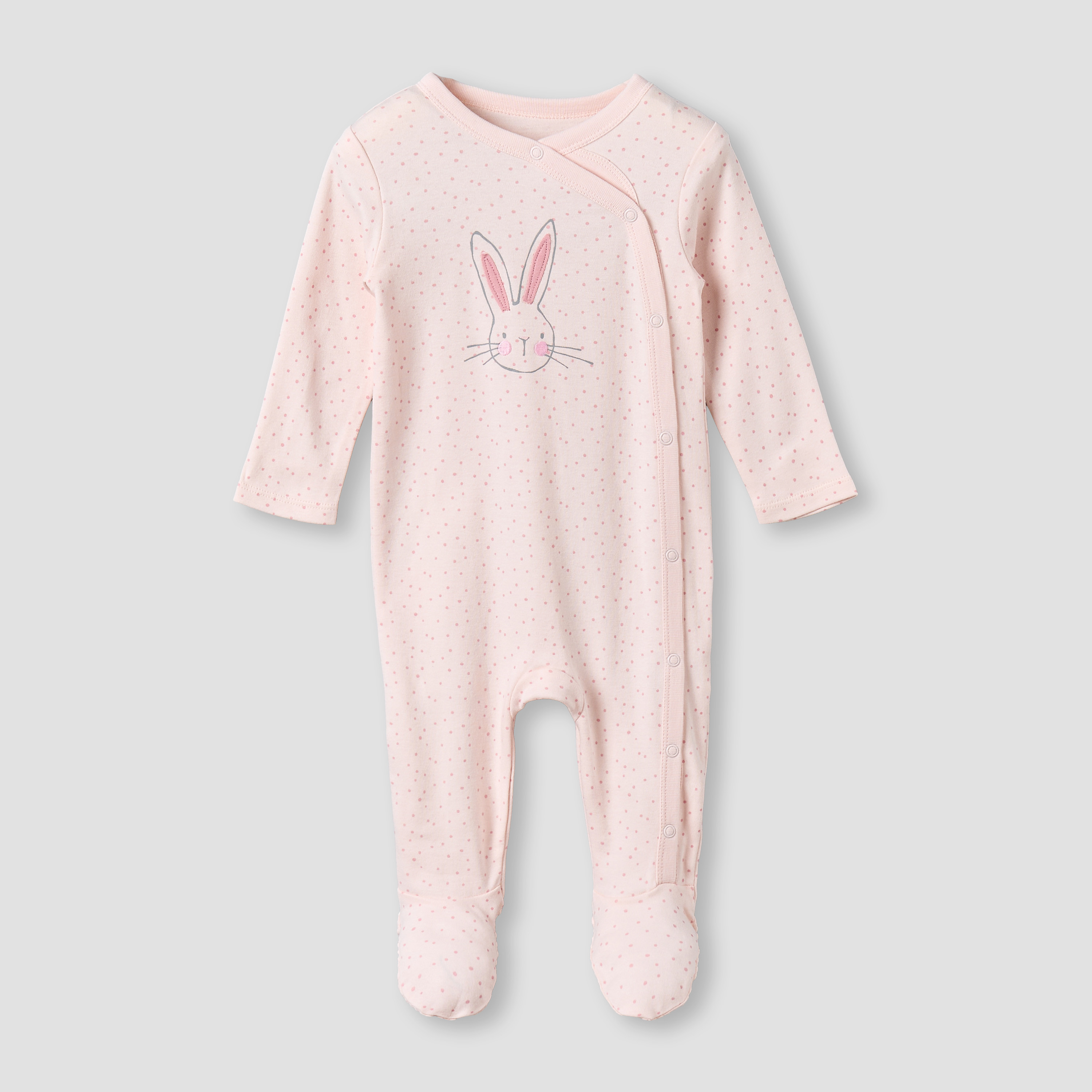 Pack of 3 Juniors Cotton Round Neck Long Sleeves Sleepsuit with Bunny Print-promo_babyshop_Buy2for115_QAT130126-image-5