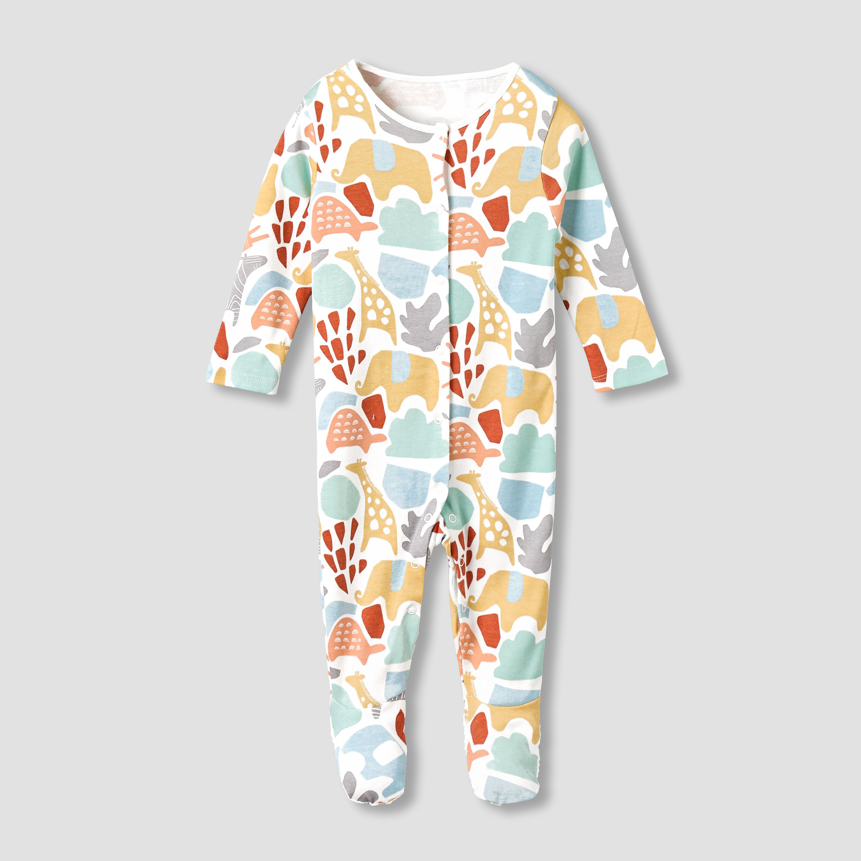 Pack of 3 Juniors Cotton Round Neck Long Sleeves Sleepsuit with Fun Print-promo_babyshop_Buy2for1025_KWT130126-image-4