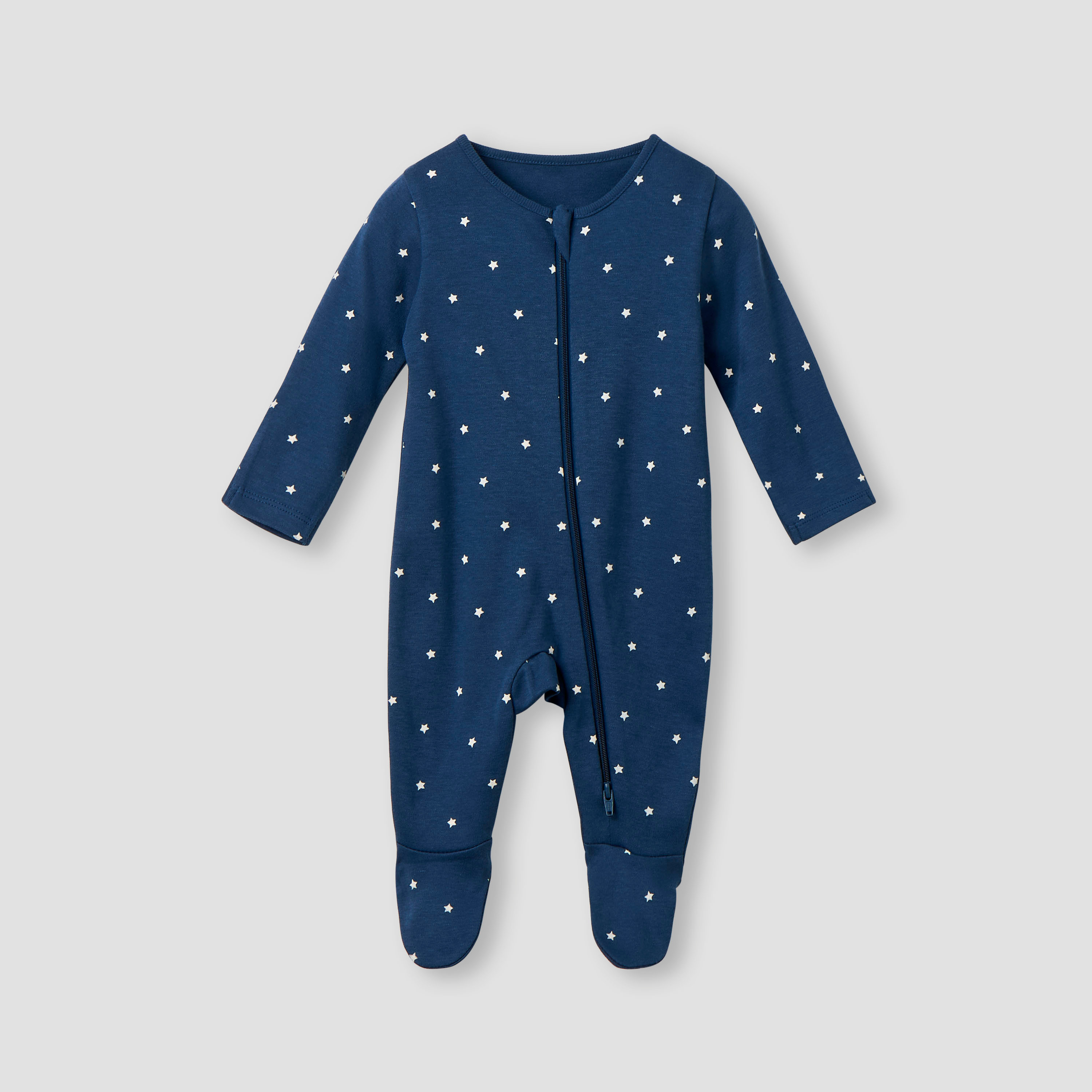Juniors Printed Sleepsuit with Long Sleeves and Zip Closure - Set of 3-baby-boys-clothing-nightwear-sleepsuits-image-3