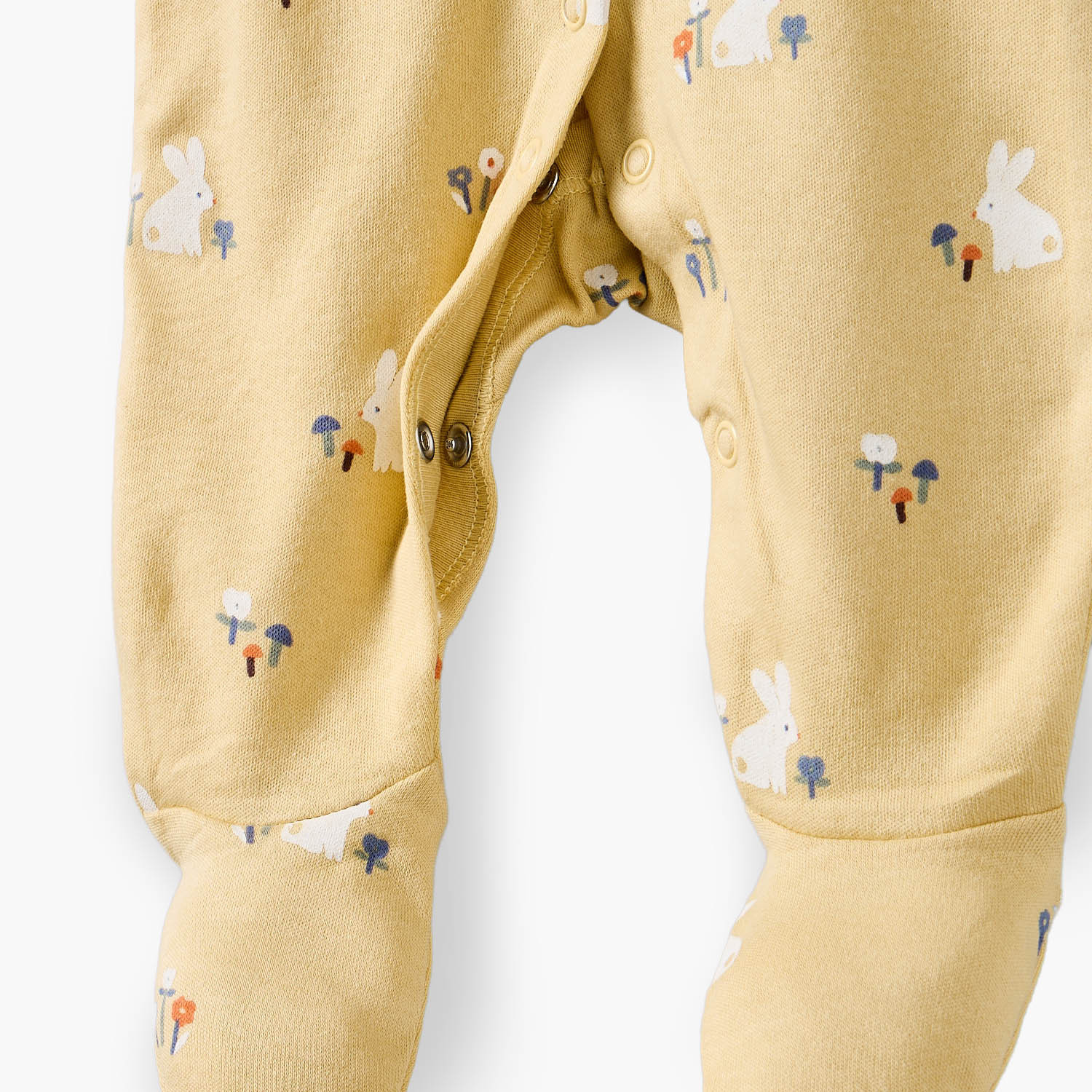 Pack of 3 Juniors Cotton Crew Neck Long Sleeves Sleepsuit with Bunny Print-baby-girls-clothing-nightwear-sleepsuits-image-7