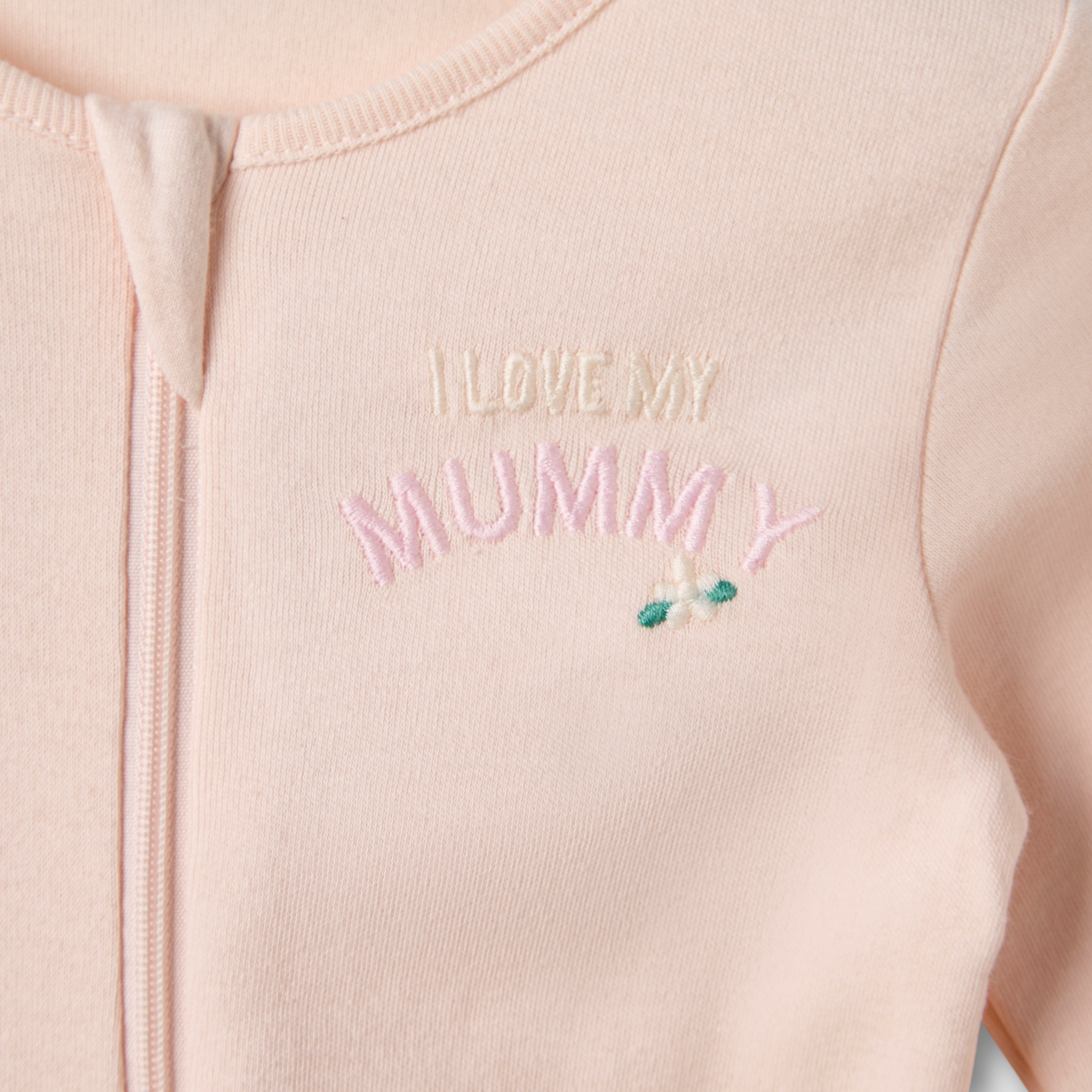 Juniors Round Neck Sleepsuit with Closed Feet - Cotton - Long Sleeves - Set of 3-baby-girls-clothing-nightwear-sleepsuits-image-5