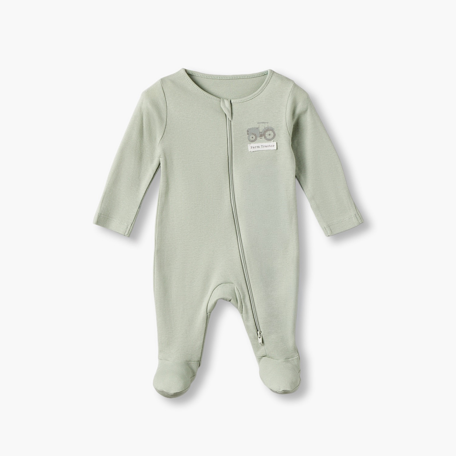 طقم بدل نوم قطنية بياقة مستديرة وأكمام طويلة بطبعة مزرعة من جونيورز - طقم 3 قطع-baby-boys-clothing-nightwear-sleepsuits-image-12