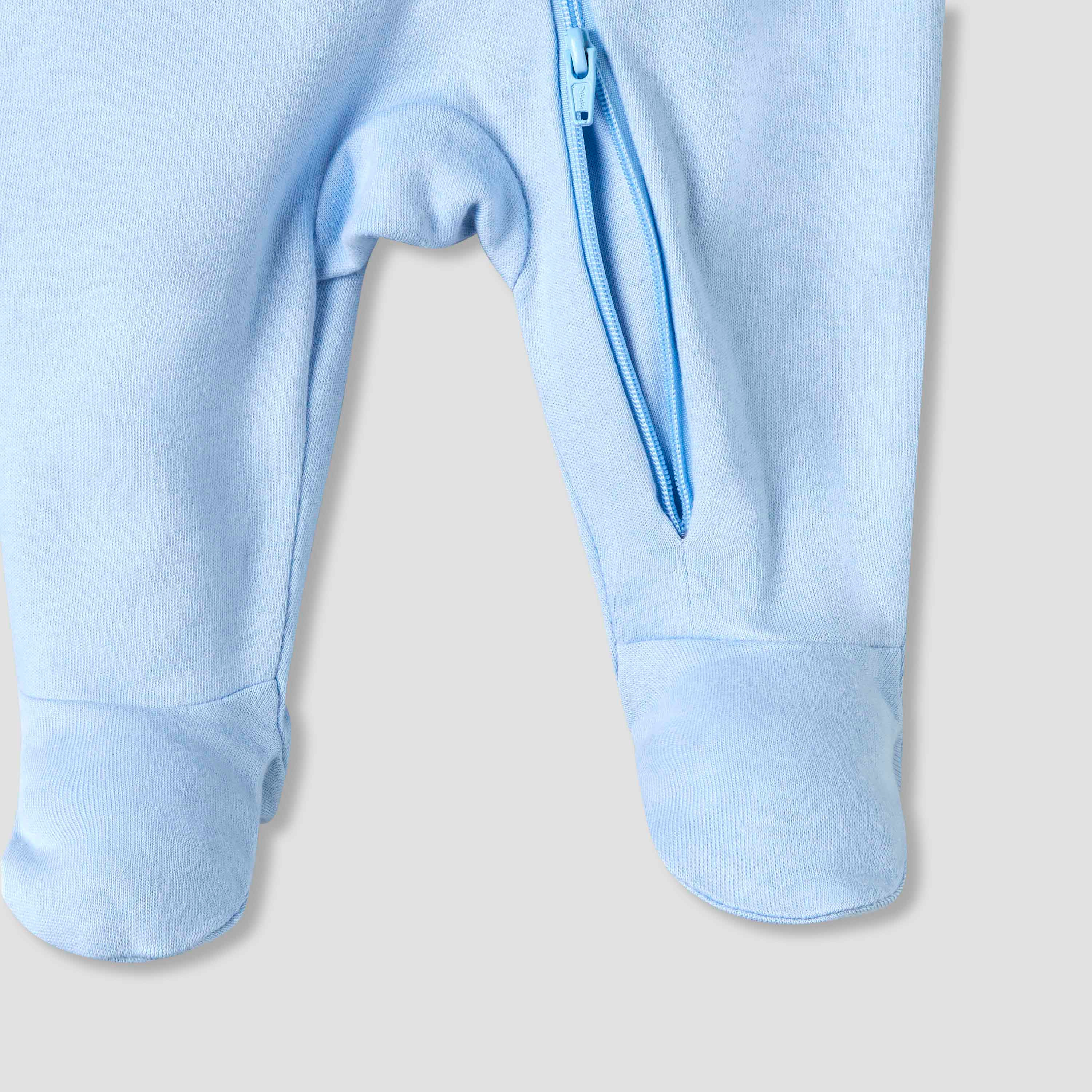 Pack of 3 Juniors Organic Cotton Crew Neck Long Sleeves Sleepsuit with Floral Print-baby-girls-clothing-nightwear-sleepsuits-image-6