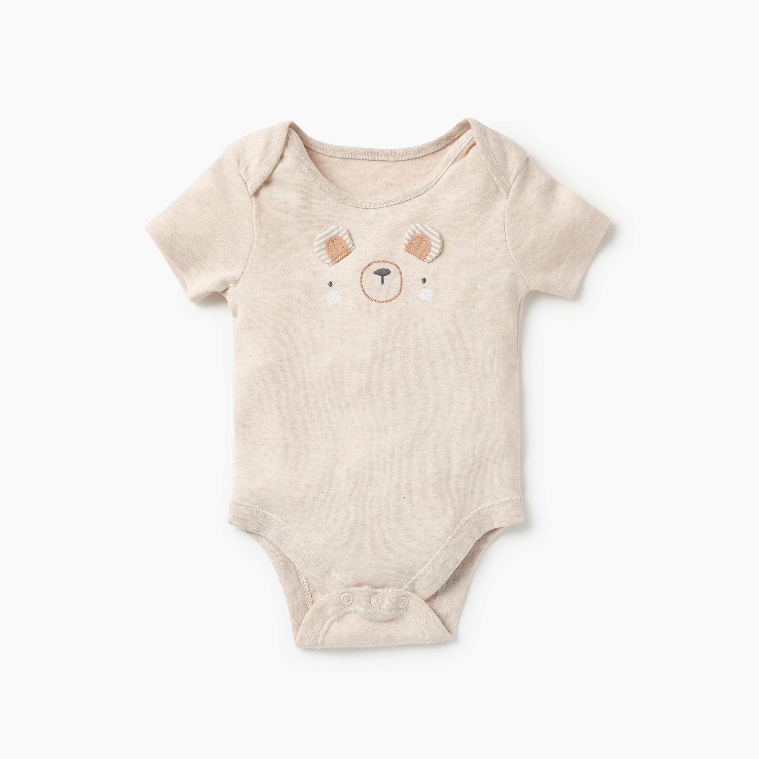 Juniors Printed Bodysuit with Short Sleeves and Button Closure - Set of 3-baby-boys-clothing-multipacks-image-2