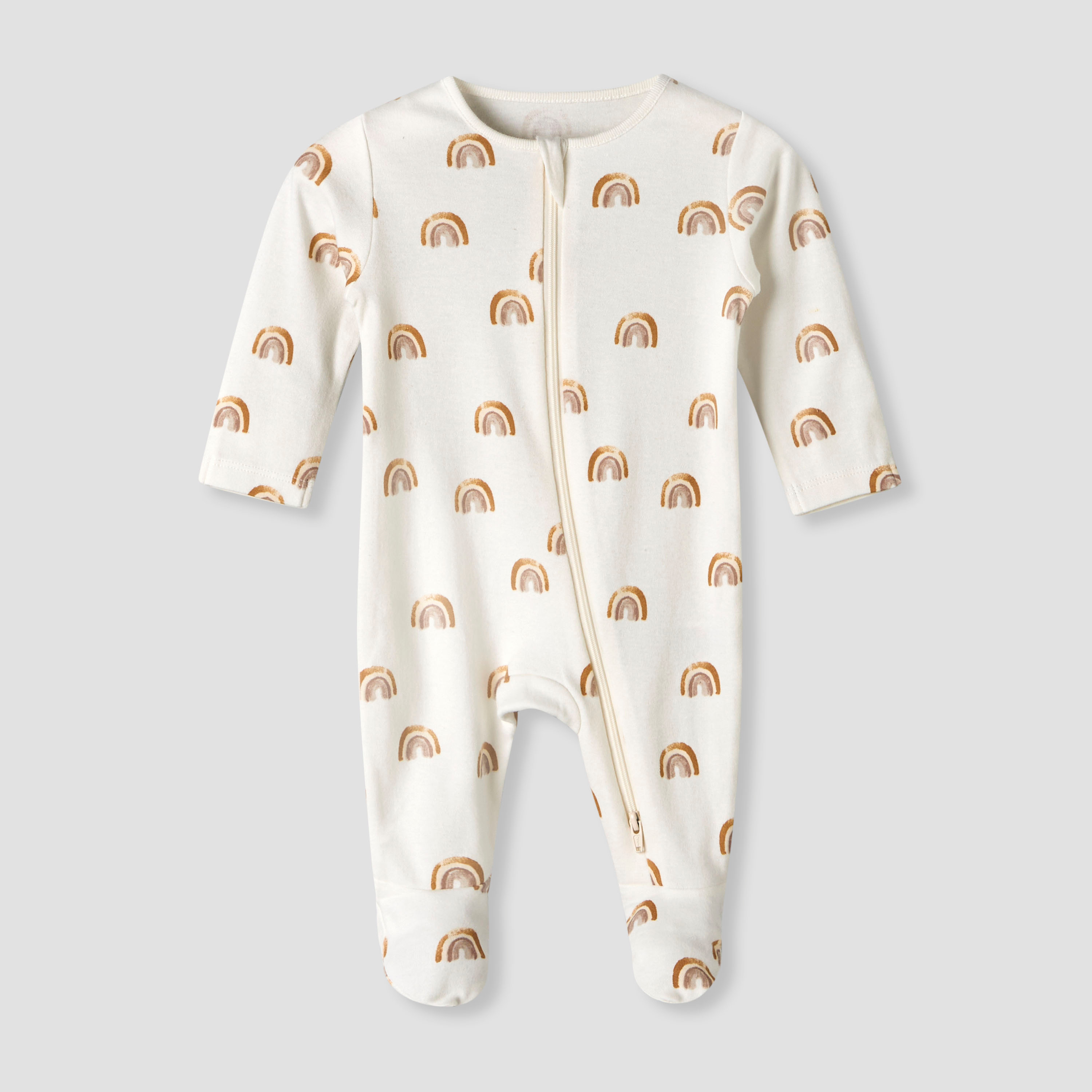 Pack of 3 Juniors Organic Cotton Round Neck Long Sleeves Sleepsuit with Print-baby-boys-clothing-nightwear-sleepsuits-image-4