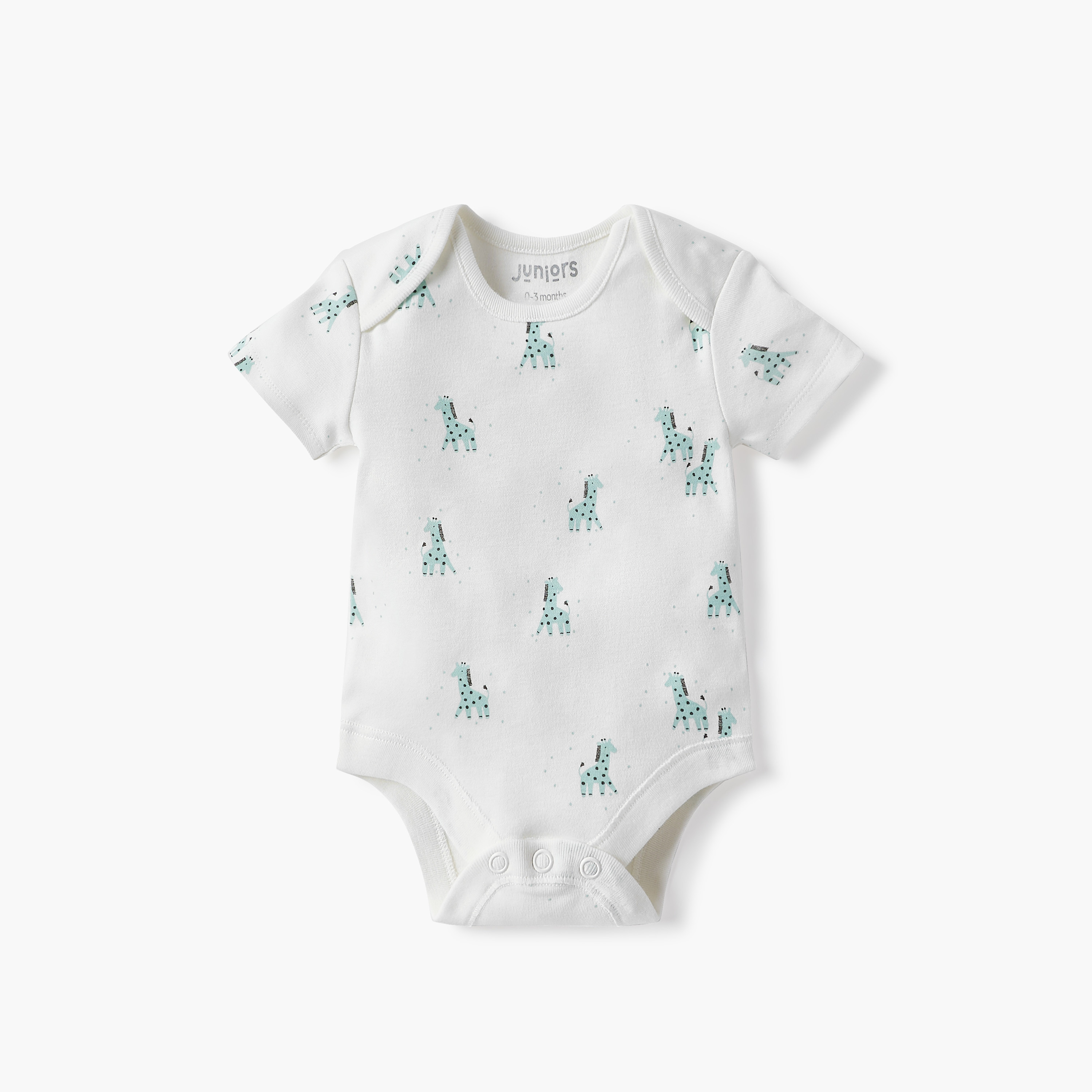 Juniors Animal Print Envelope Neck Bodysuit with Button Closure - Set of 3-baby-boys-clothing-bodysuits-image-4