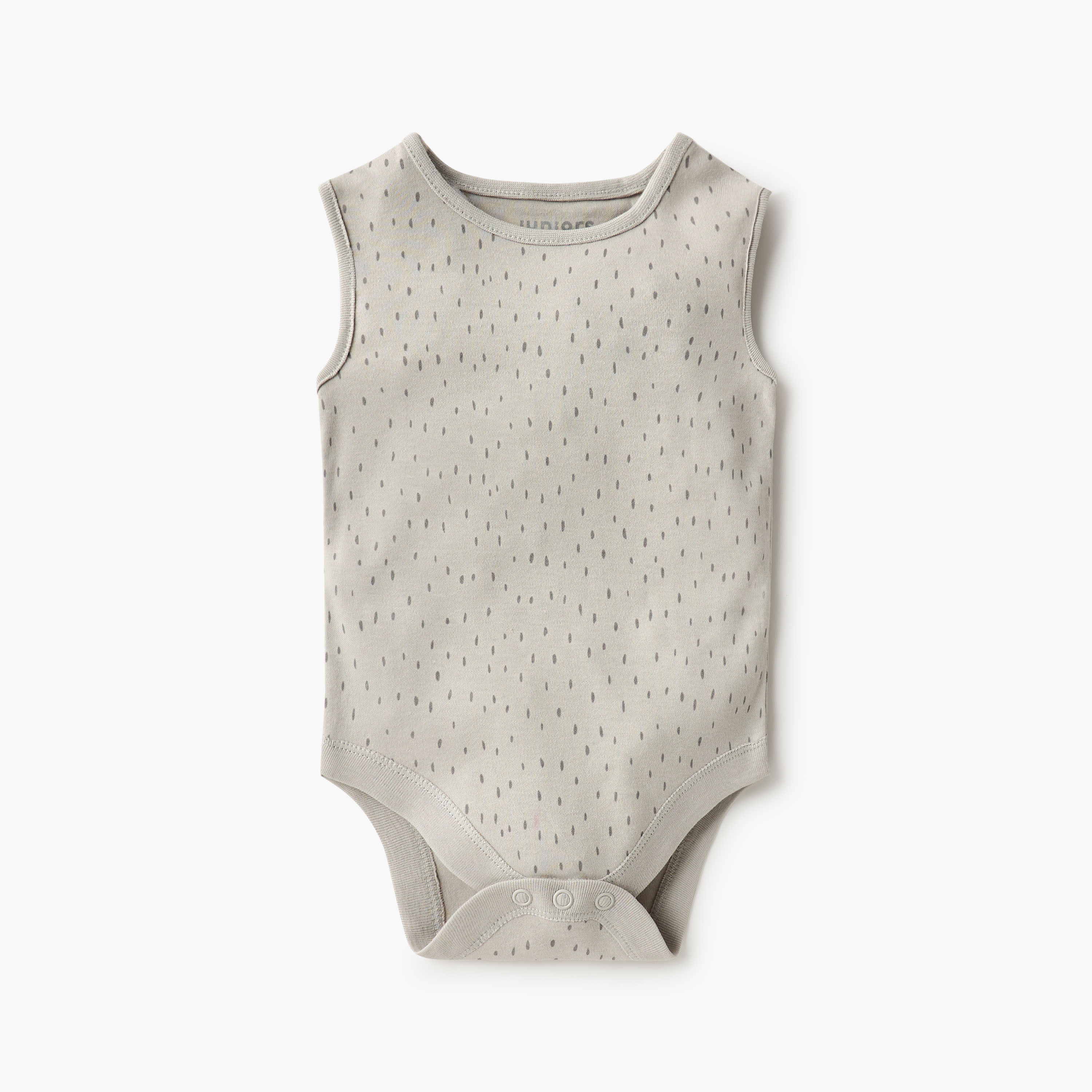 Juniors Printed Sleeveless Bodysuit with Button Closure - Set of 8-baby-boys-clothing-bodysuits-image-5