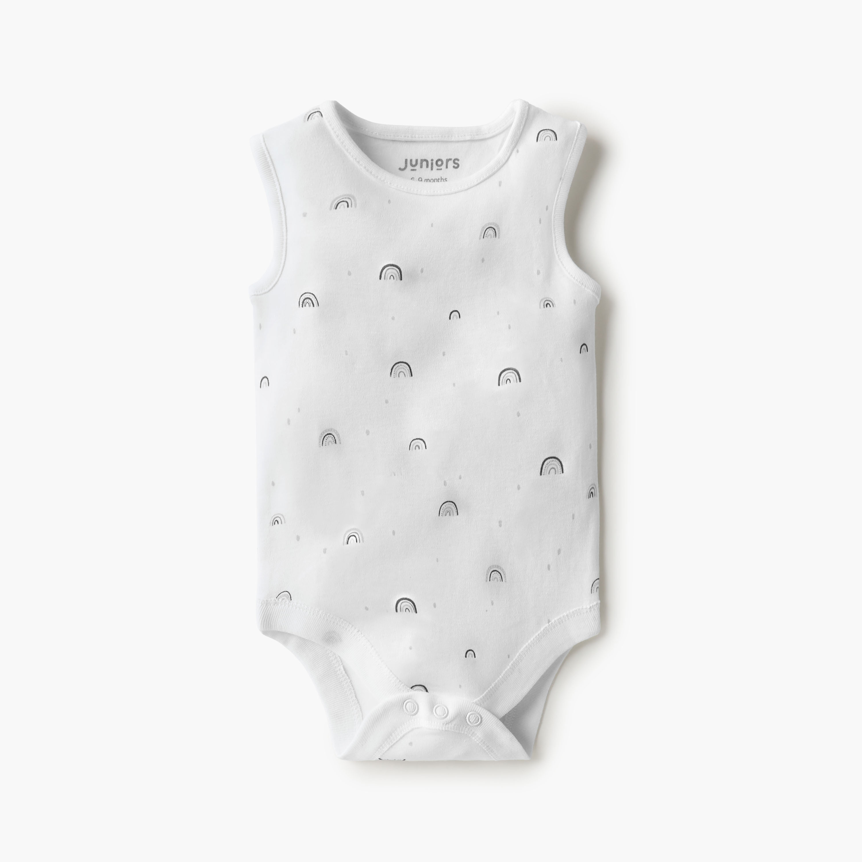 Juniors Printed Sleeveless Bodysuit with Button Closure - Set of 8-baby-boys-clothing-bodysuits-image-7