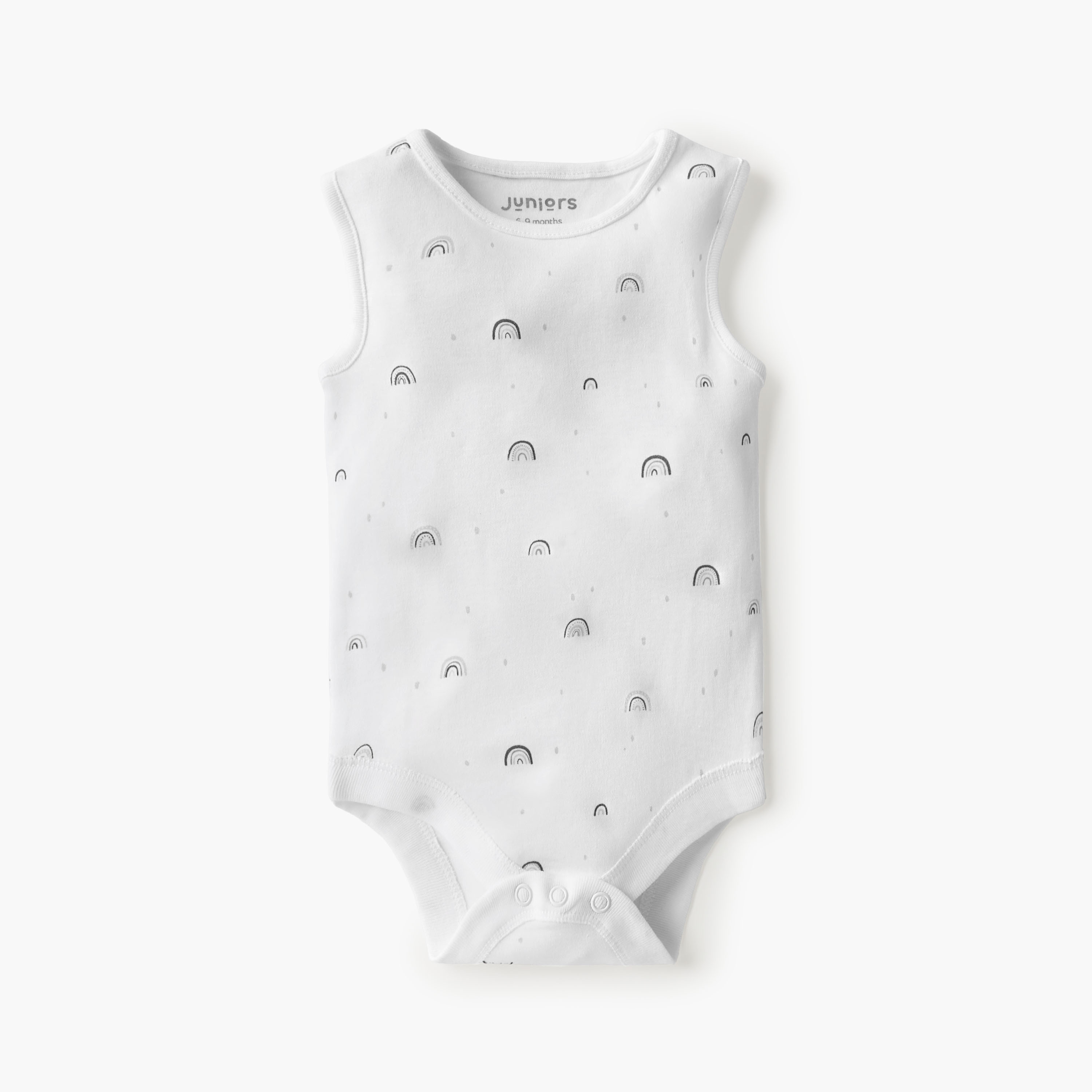 Juniors Printed Sleeveless Bodysuit with Button Closure - Set of 8-baby-boys-clothing-bodysuits-image-8