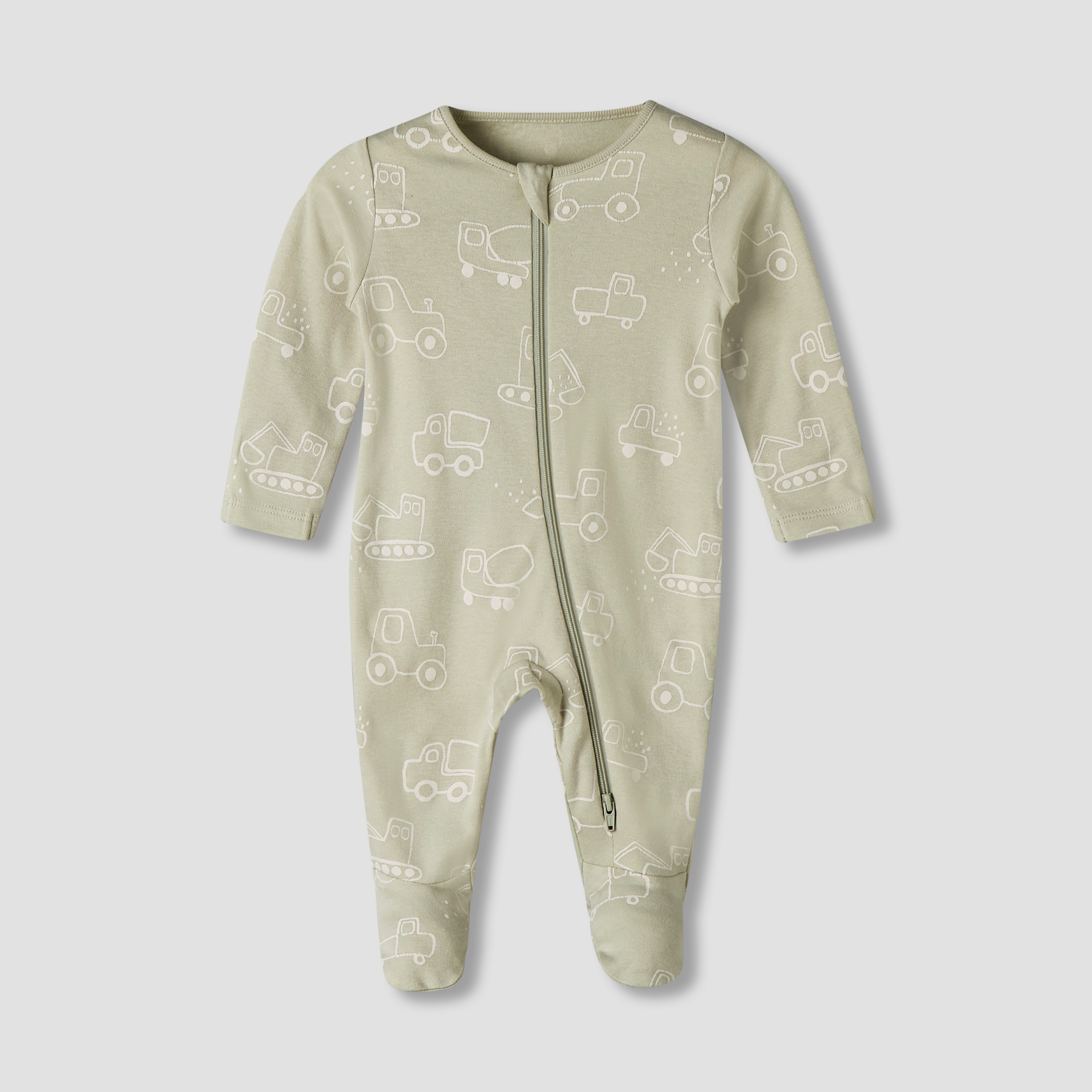 طقم من 3 بدلات نوم قطن عضوي بياقة مستديرة وأكمام طويلة وطبعات من جونيورز-baby-boys-clothing-nightwear-sleepsuits-image-5