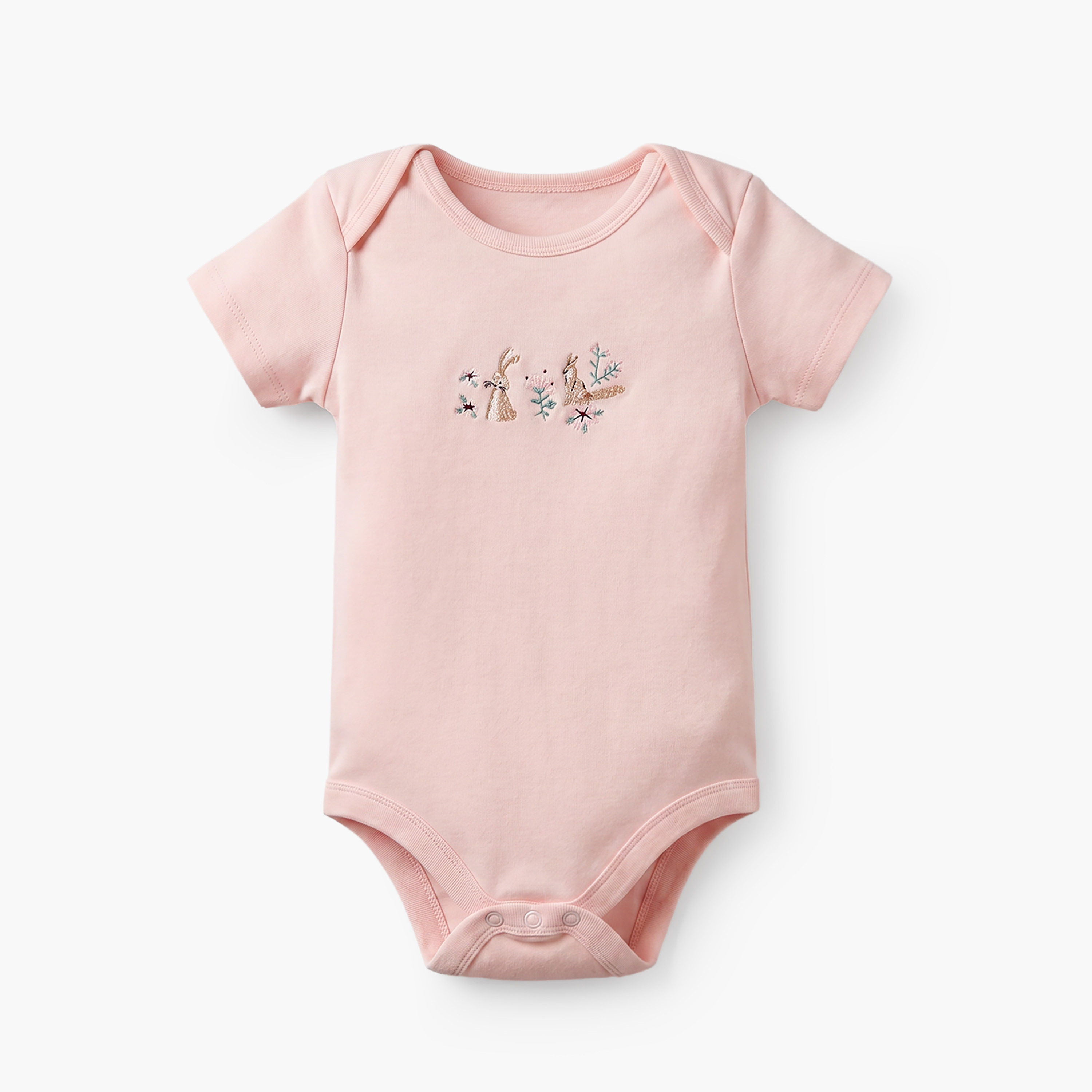 طقم بودي سوت قطن بياقة مستديرة وأكمام طويلة من 3 قطع من جونيورز-baby-girls-clothing-bodysuits-image-2