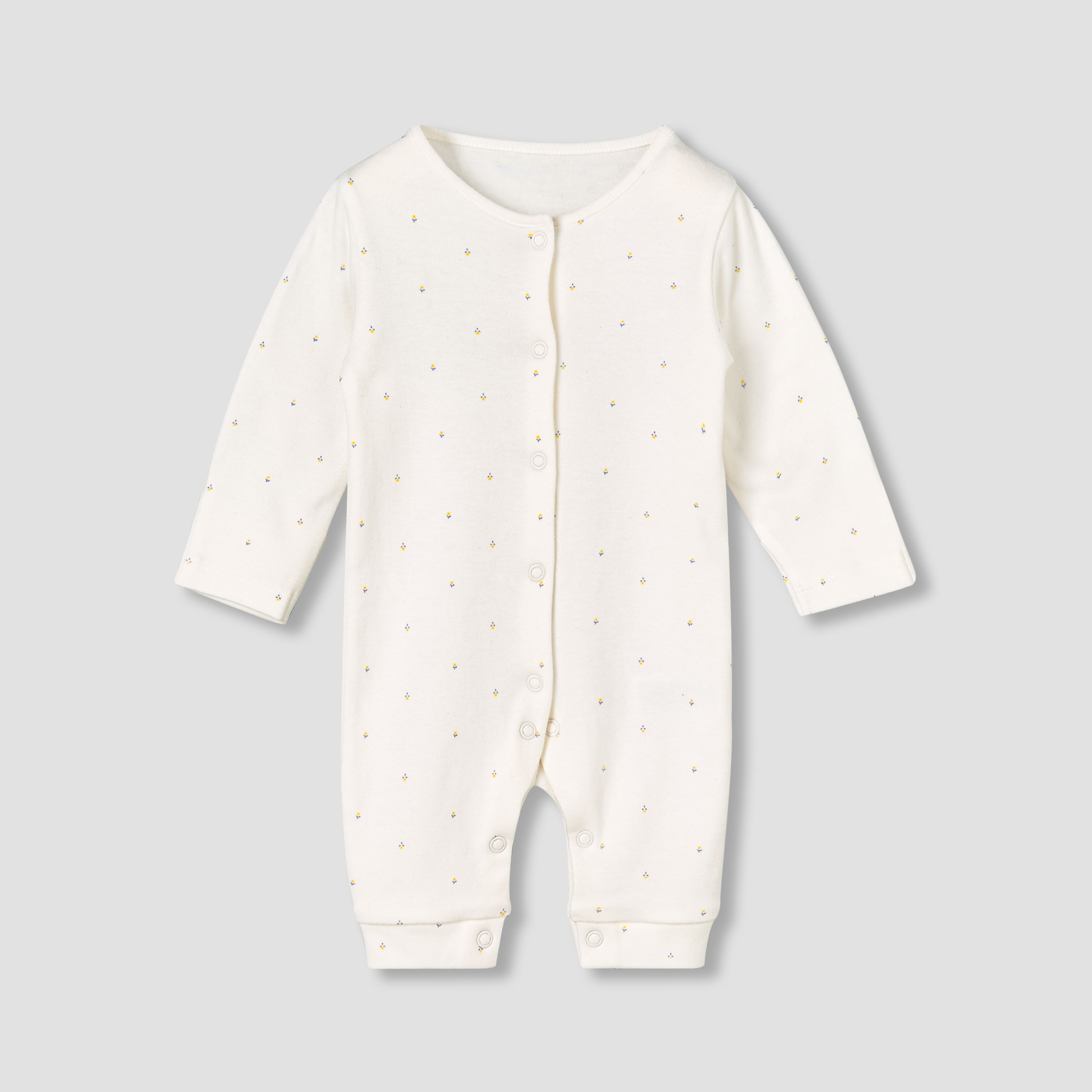 Pack of 3 Juniors Round Neck Long Sleeves Sleepsuit with Print-baby-girls-clothing-nightwear-sleepsuits-image-5