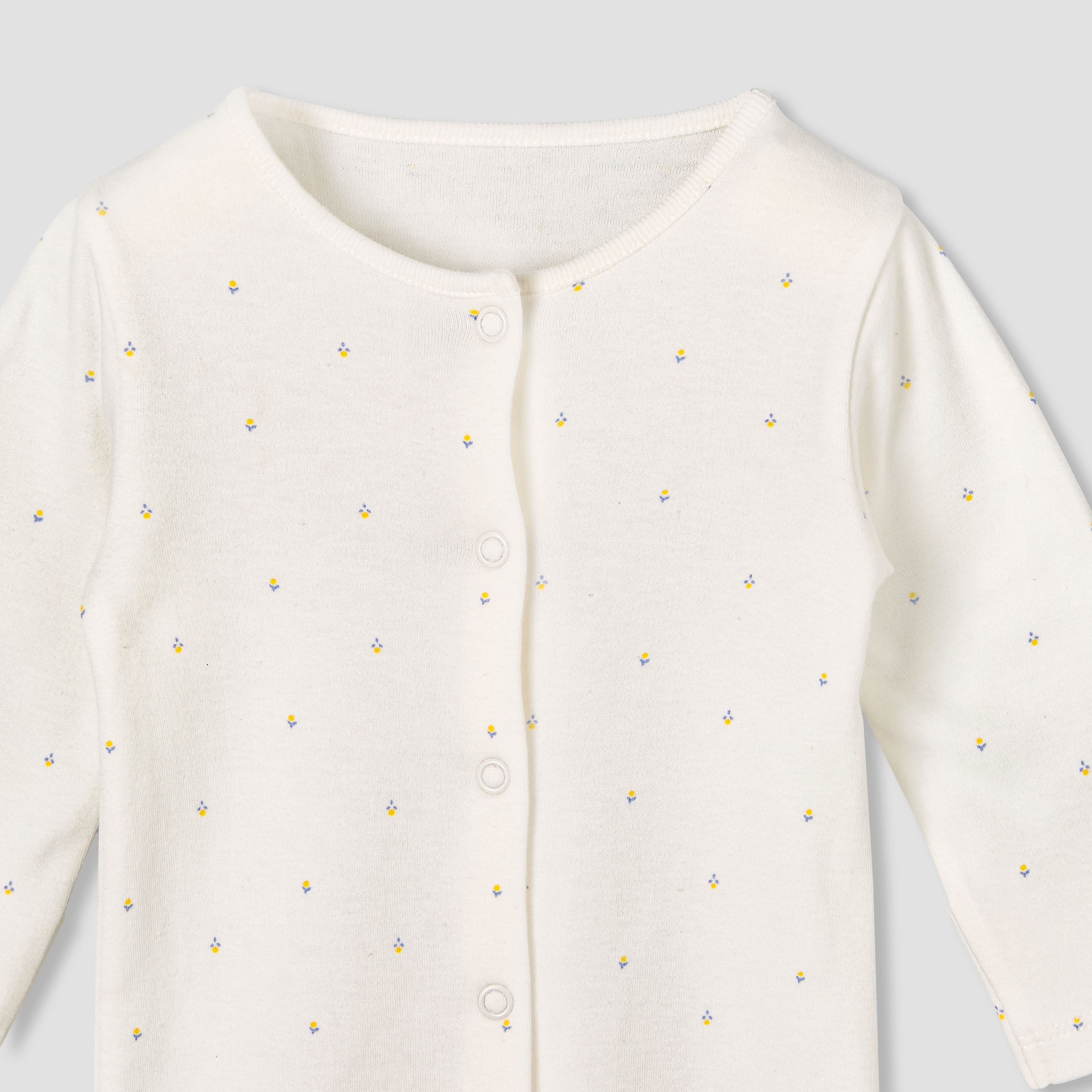 Pack of 3 Juniors Round Neck Long Sleeves Sleepsuit with Print-baby-girls-clothing-nightwear-sleepsuits-image-6