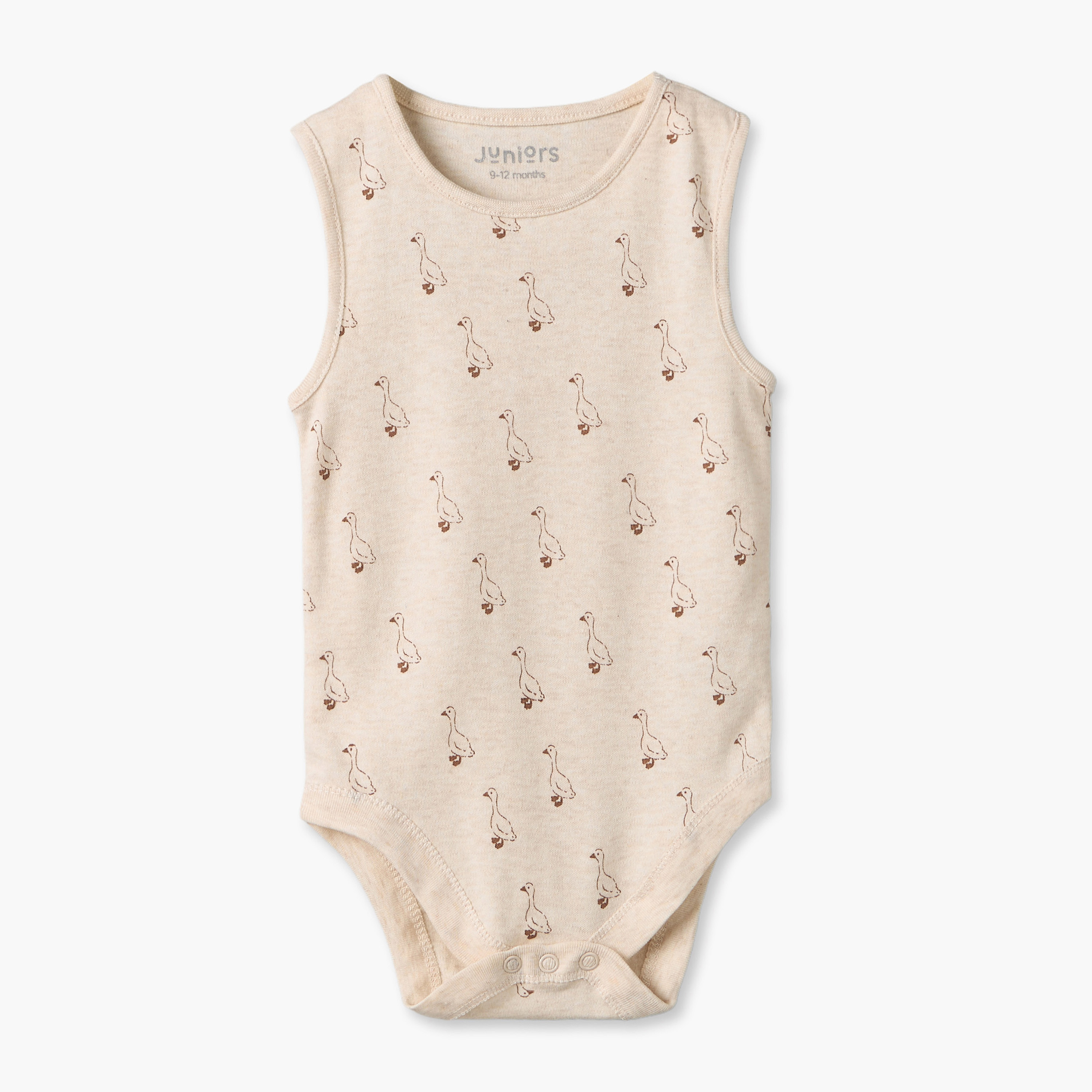Pack of 7 Juniors Crew Neck Sleeveless Bodysuit with Duck Print-baby-boys-clothing-bodysuits-image-10