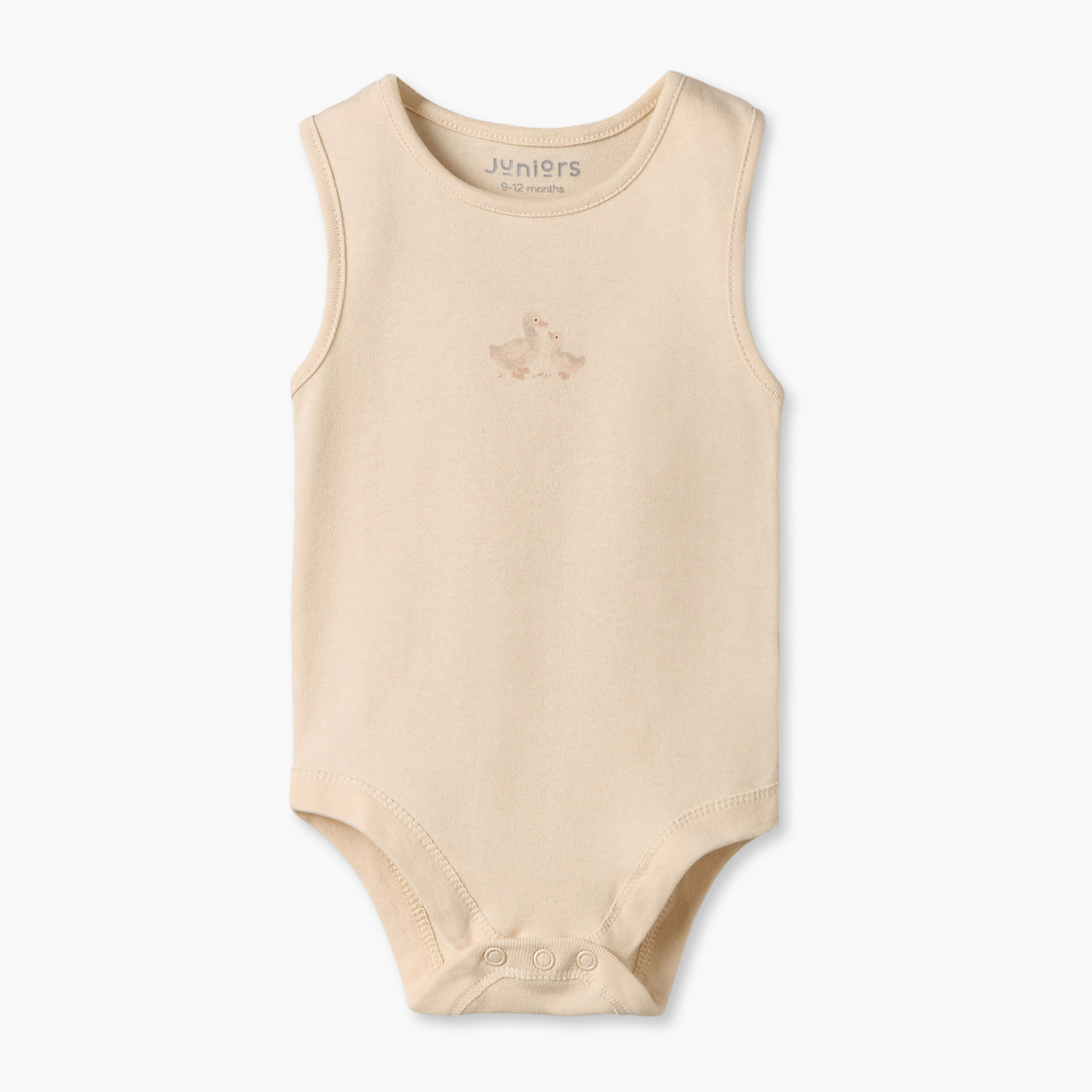 Pack of 7 Juniors Crew Neck Sleeveless Bodysuit with Duck Print-baby-boys-clothing-bodysuits-image-2