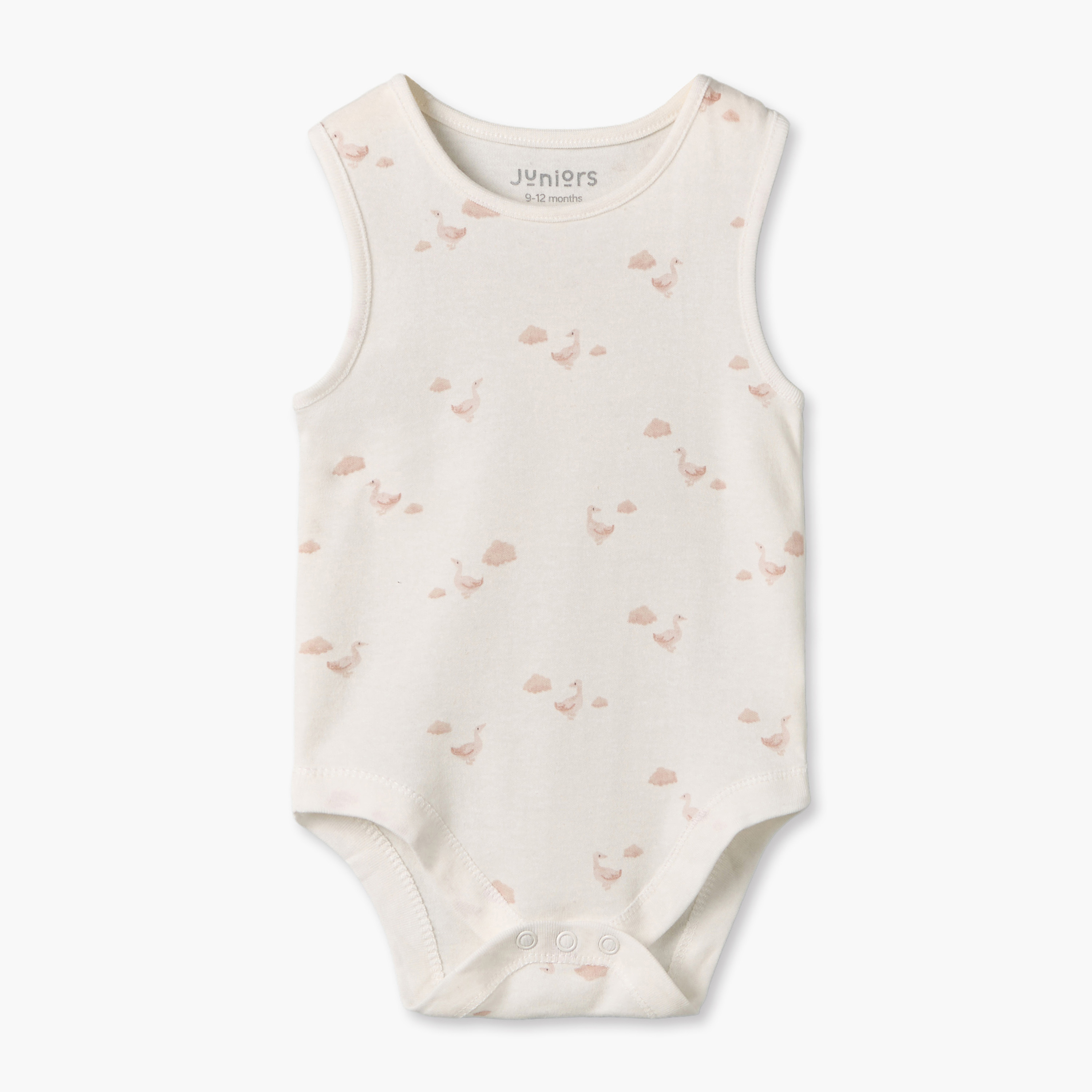 Pack of 7 Juniors Crew Neck Sleeveless Bodysuit with Duck Print-baby-boys-clothing-bodysuits-image-7