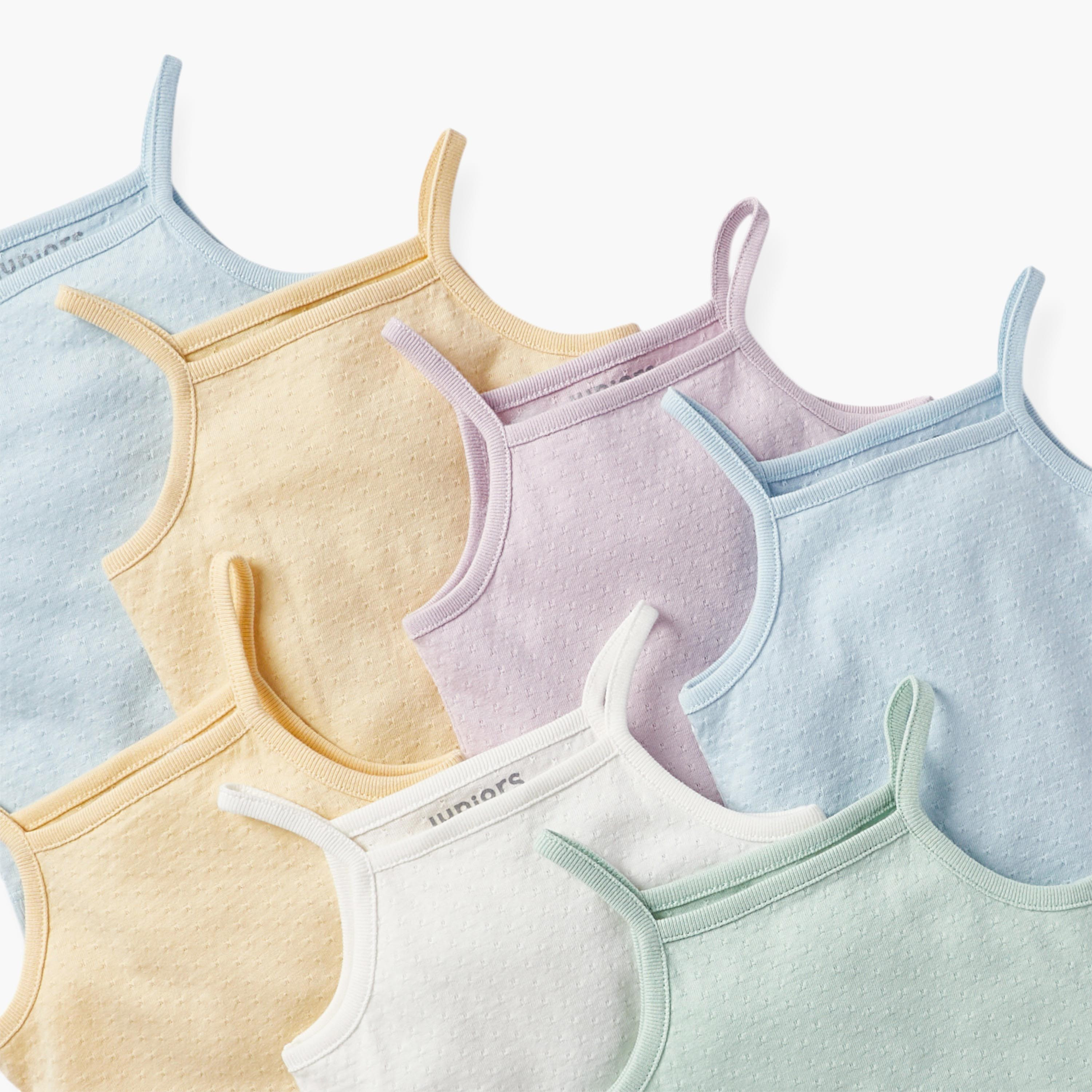 Juniors Textured Strappy Bodysuit - Set of 7-baby-boys-clothing-bodysuits-image-3