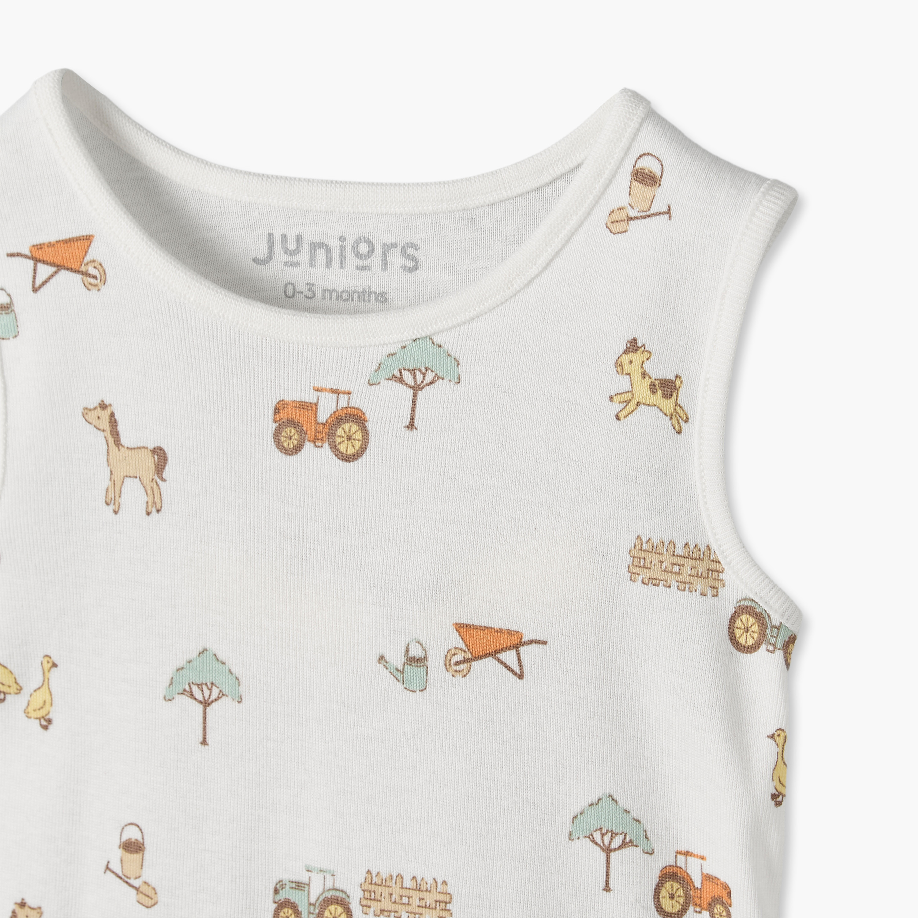 طقم بودي سوت دون أكمام برقبة ضيقة وطبعات 7 قطع من جونيورز-baby-boys-clothing-bodysuits-image-11