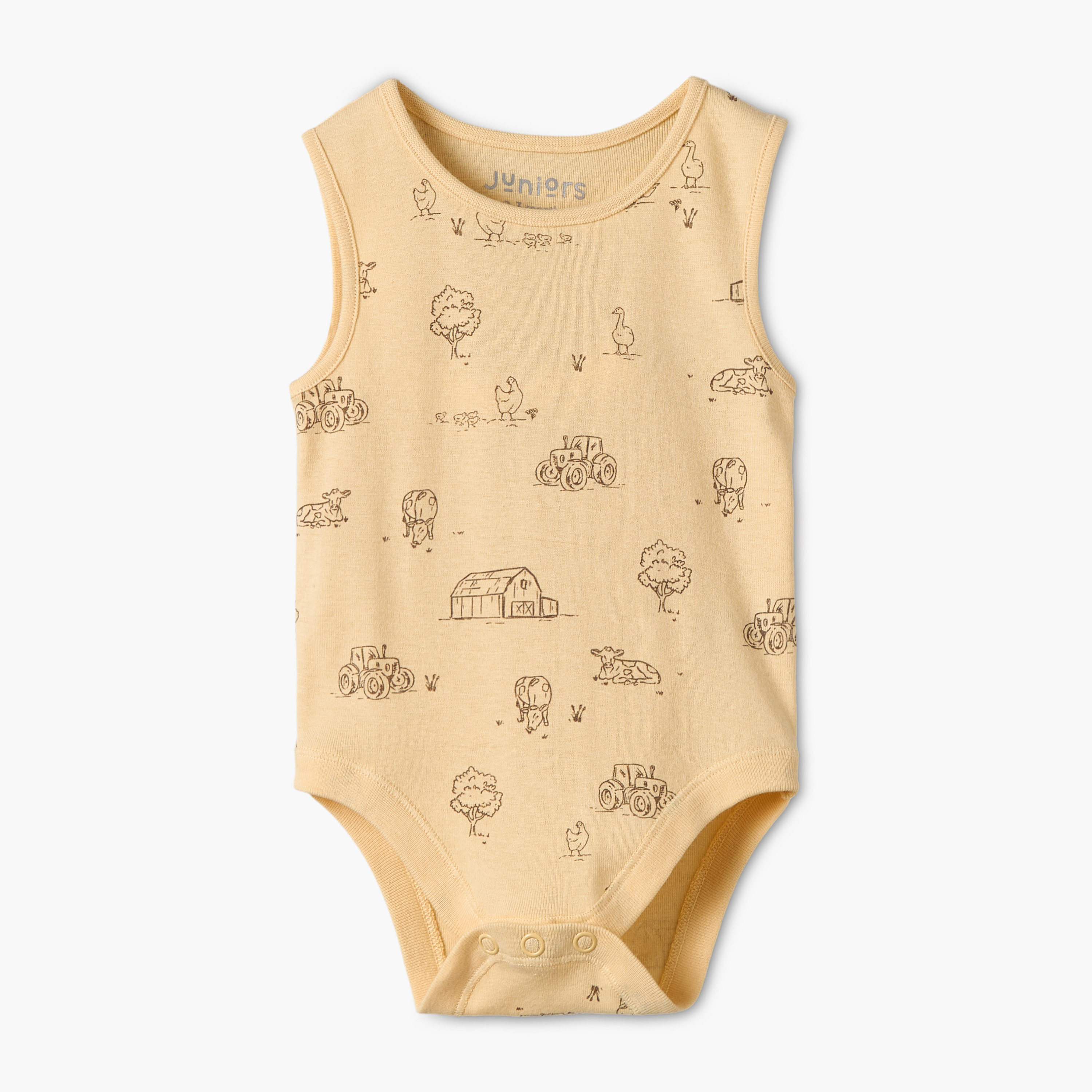طقم بودي سوت دون أكمام برقبة ضيقة وطبعات 7 قطع من جونيورز-baby-boys-clothing-bodysuits-image-4