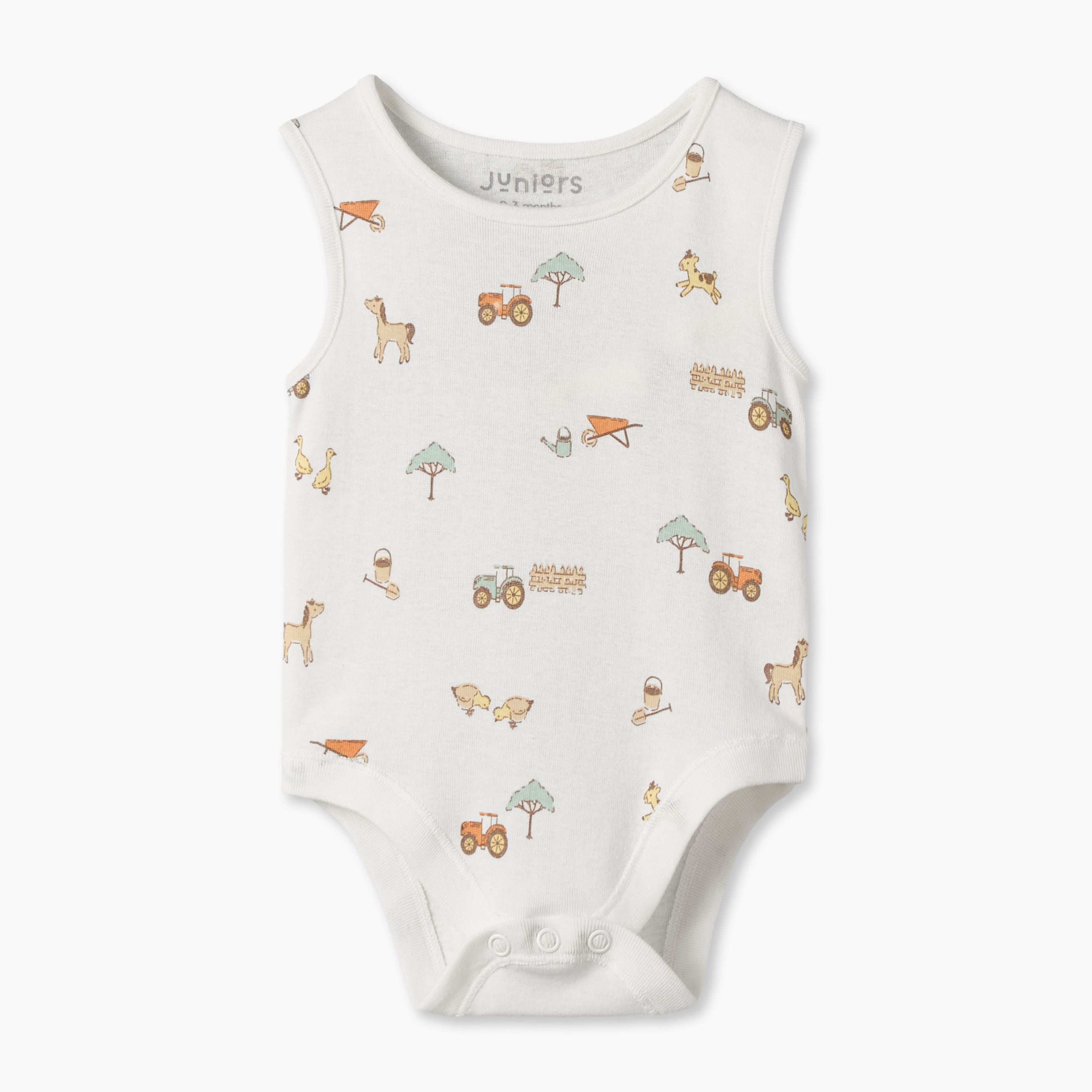 طقم بودي سوت دون أكمام برقبة ضيقة وطبعات 7 قطع من جونيورز-baby-boys-clothing-bodysuits-image-5