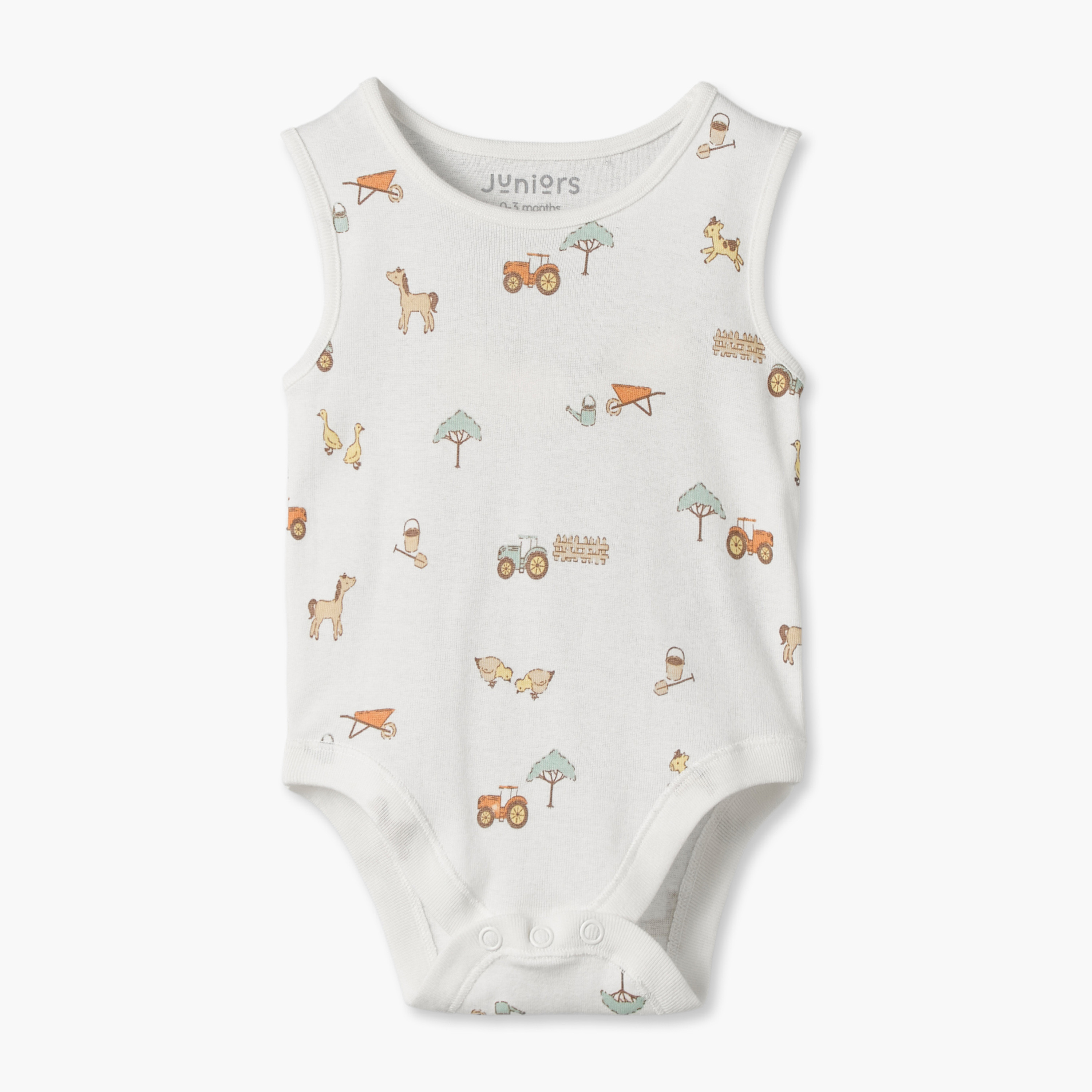 طقم بودي سوت دون أكمام برقبة ضيقة وطبعات 7 قطع من جونيورز-baby-boys-clothing-bodysuits-image-9