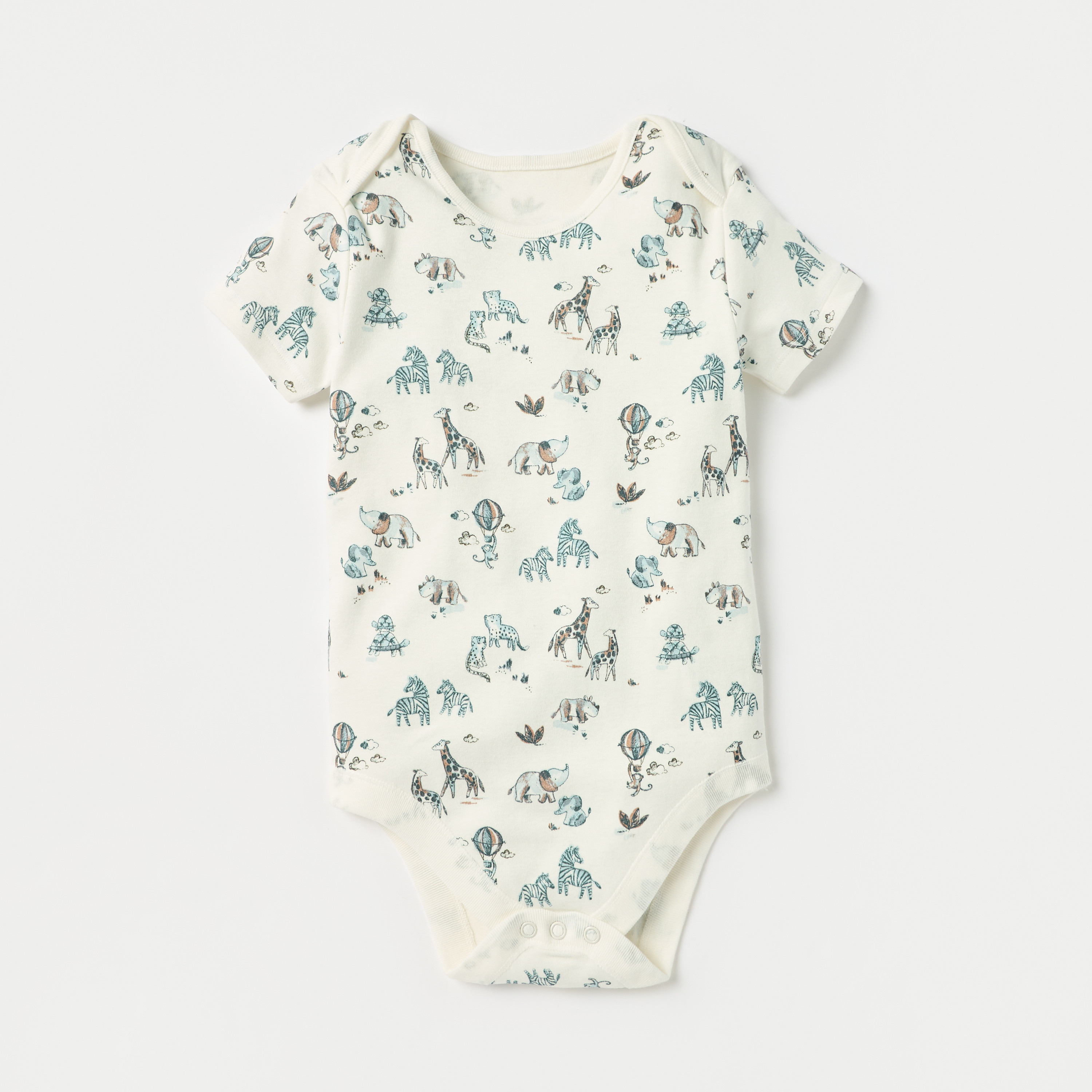 Juniors Printed Bodysuits with Snap Button Closure - Set of 3-baby-boys-clothing-multipacks-image-4