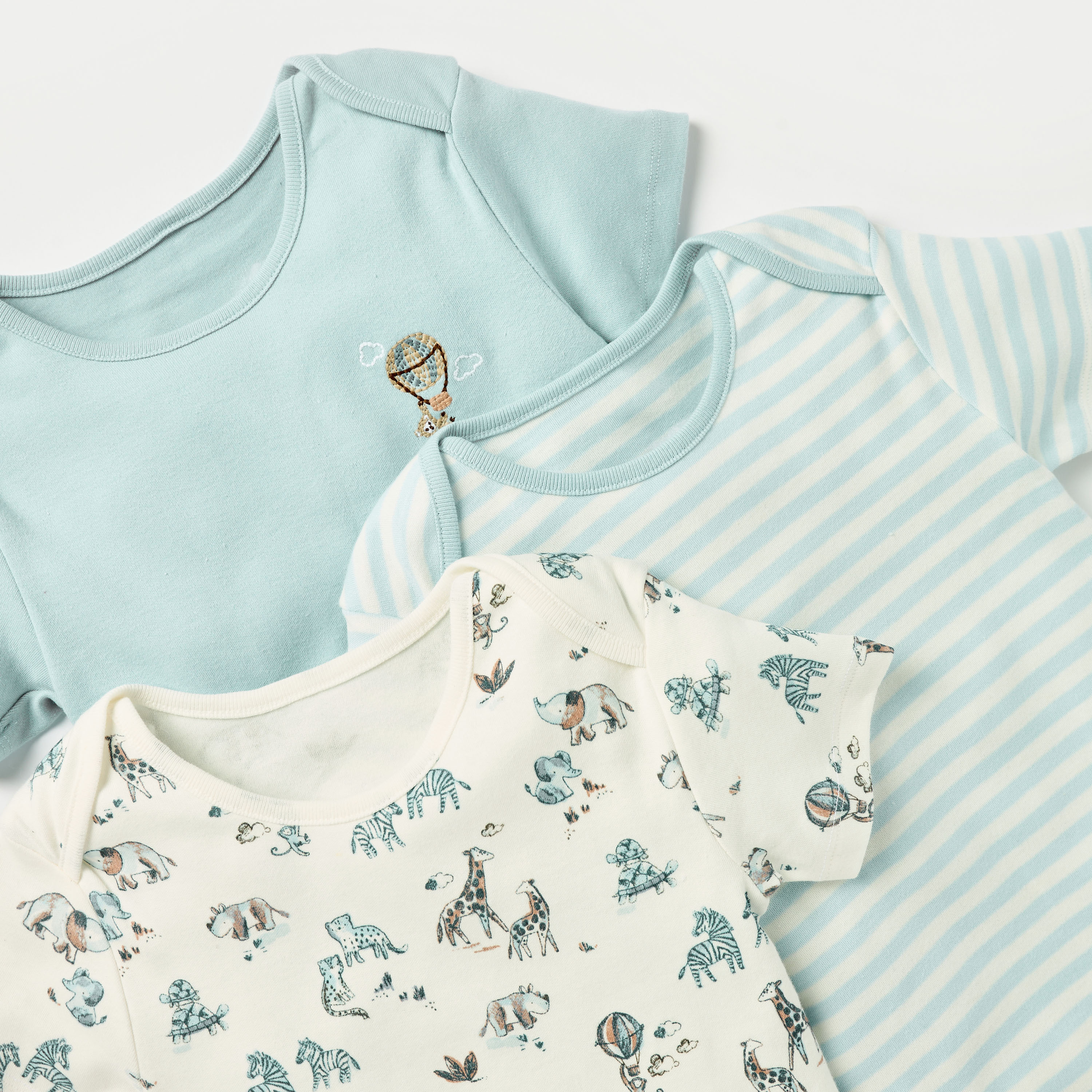 Juniors Printed Bodysuits with Snap Button Closure - Set of 3-baby-boys-clothing-multipacks-image-5