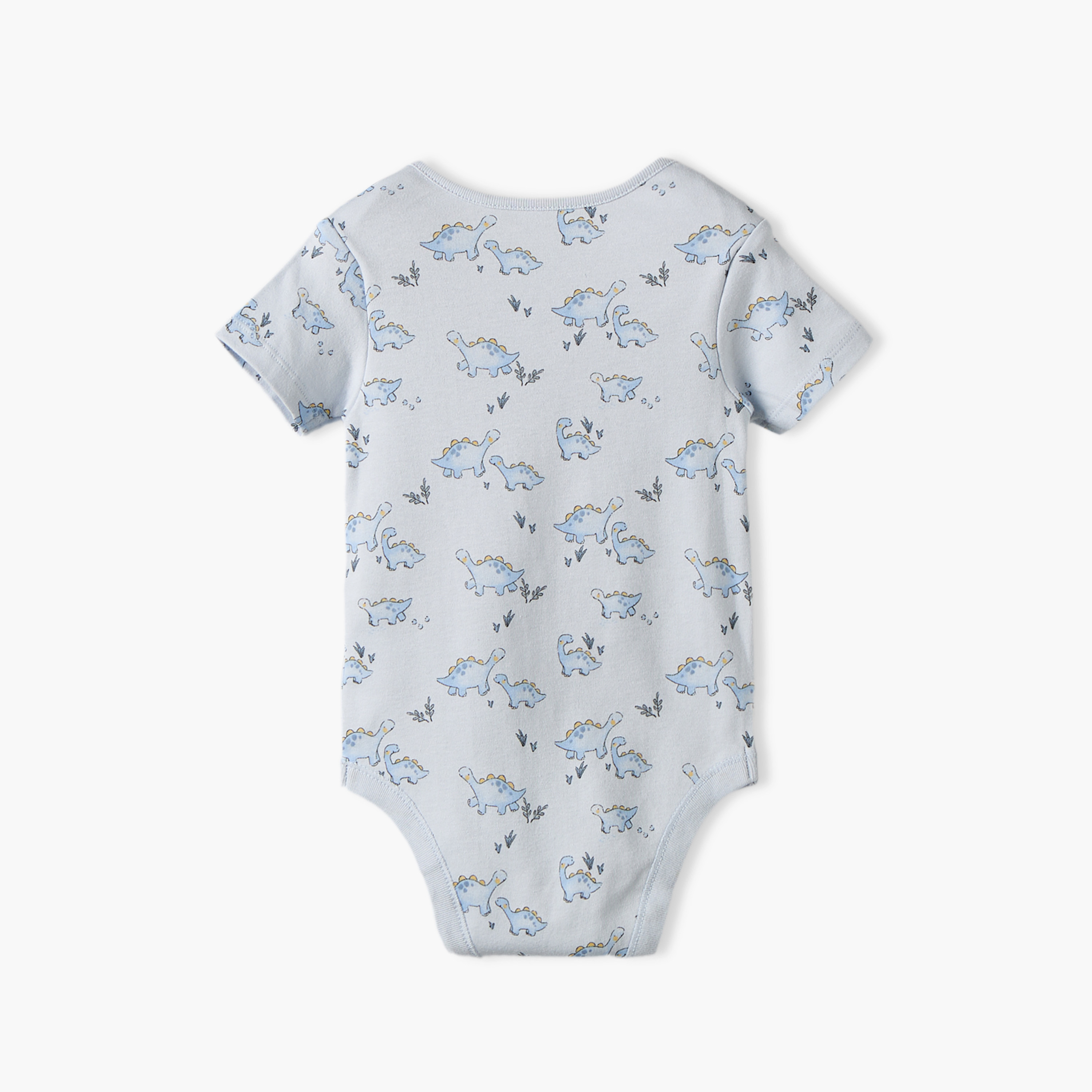 بودي سوت بطبعات ديناصور وياقة مستديرة وأكمام قصيرة من جونيورز - عبوة 3 قطع-baby-boys-clothing-bodysuits-image-6
