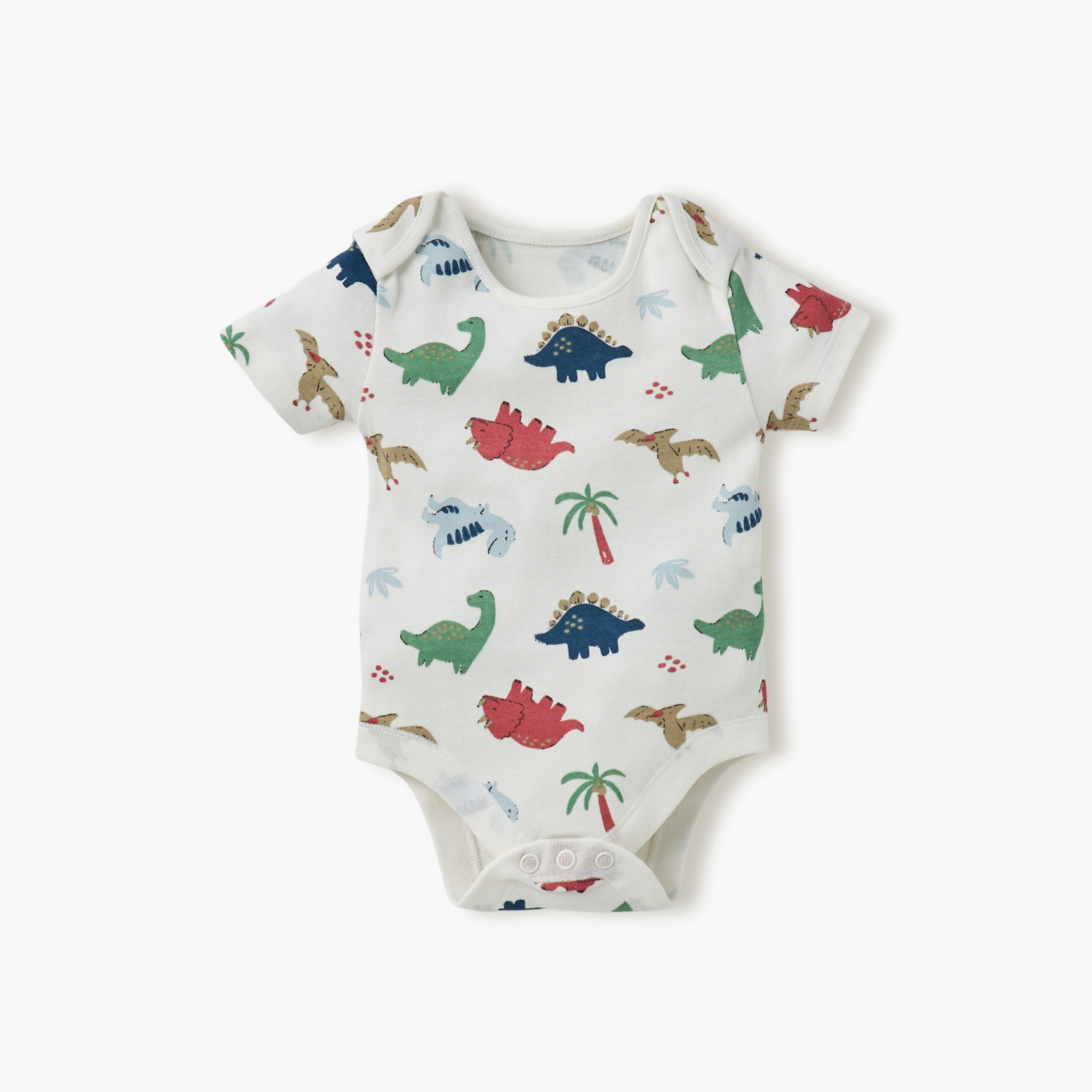 بودي سوت بطبعات وبياقة ظرف وأكمام قصيرة من جونيورز - طقم من 3 قطع-baby-boys-clothing-multipacks-image-2