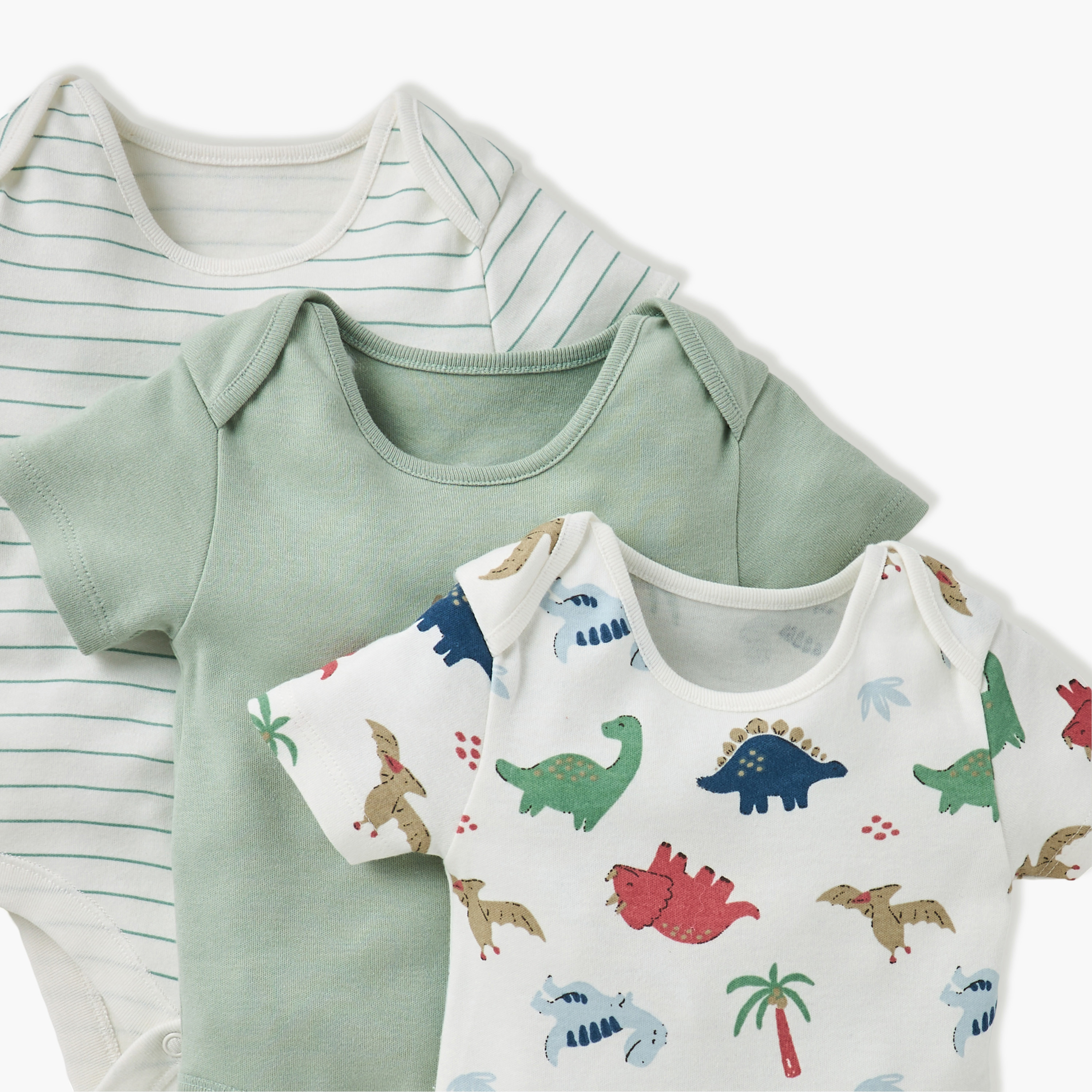 بودي سوت بطبعات وبياقة ظرف وأكمام قصيرة من جونيورز - طقم من 3 قطع-baby-boys-clothing-multipacks-image-5