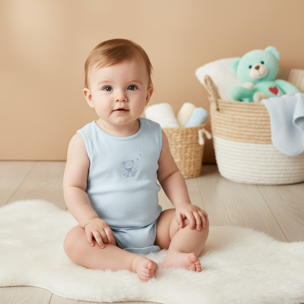 Juniors Assorted Sleeveless Bodysuits - Set of 7-baby-boys-clothing-bodysuits-image-11