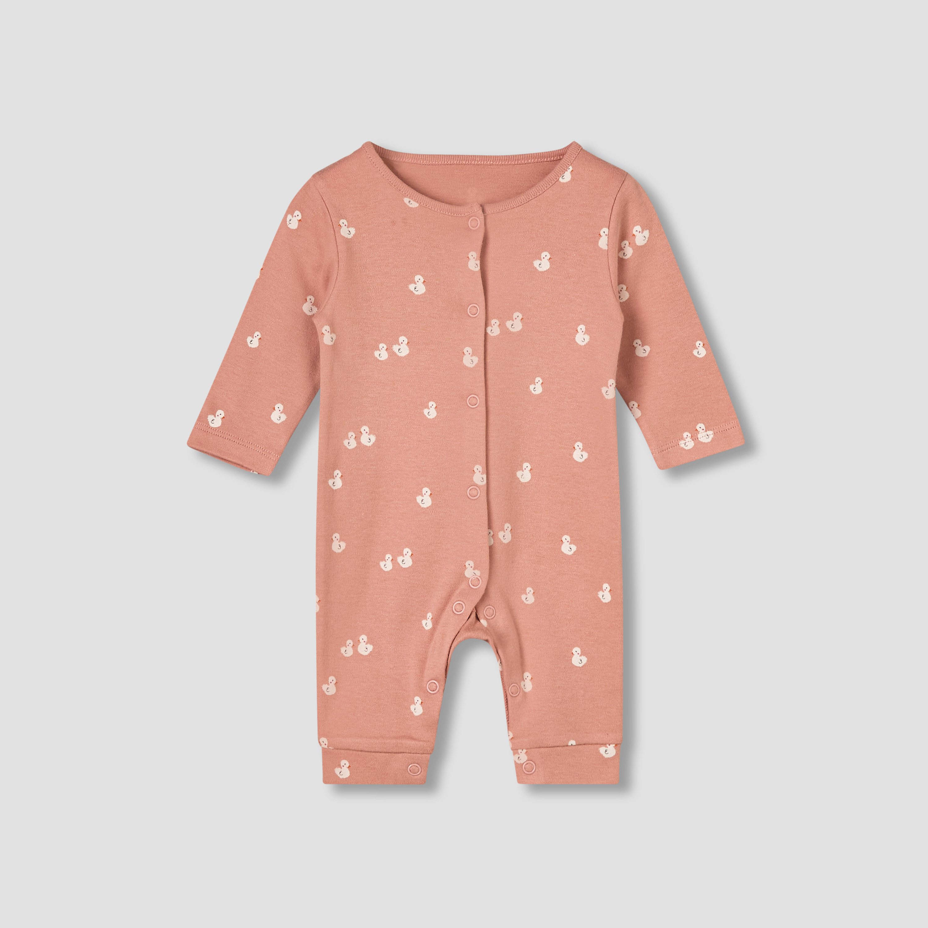 Pack of 5 Juniors Cotton Round Neck Long Sleeves Sleepsuit with Print-baby-girls-clothing-nightwear-sleepsuits-image-3