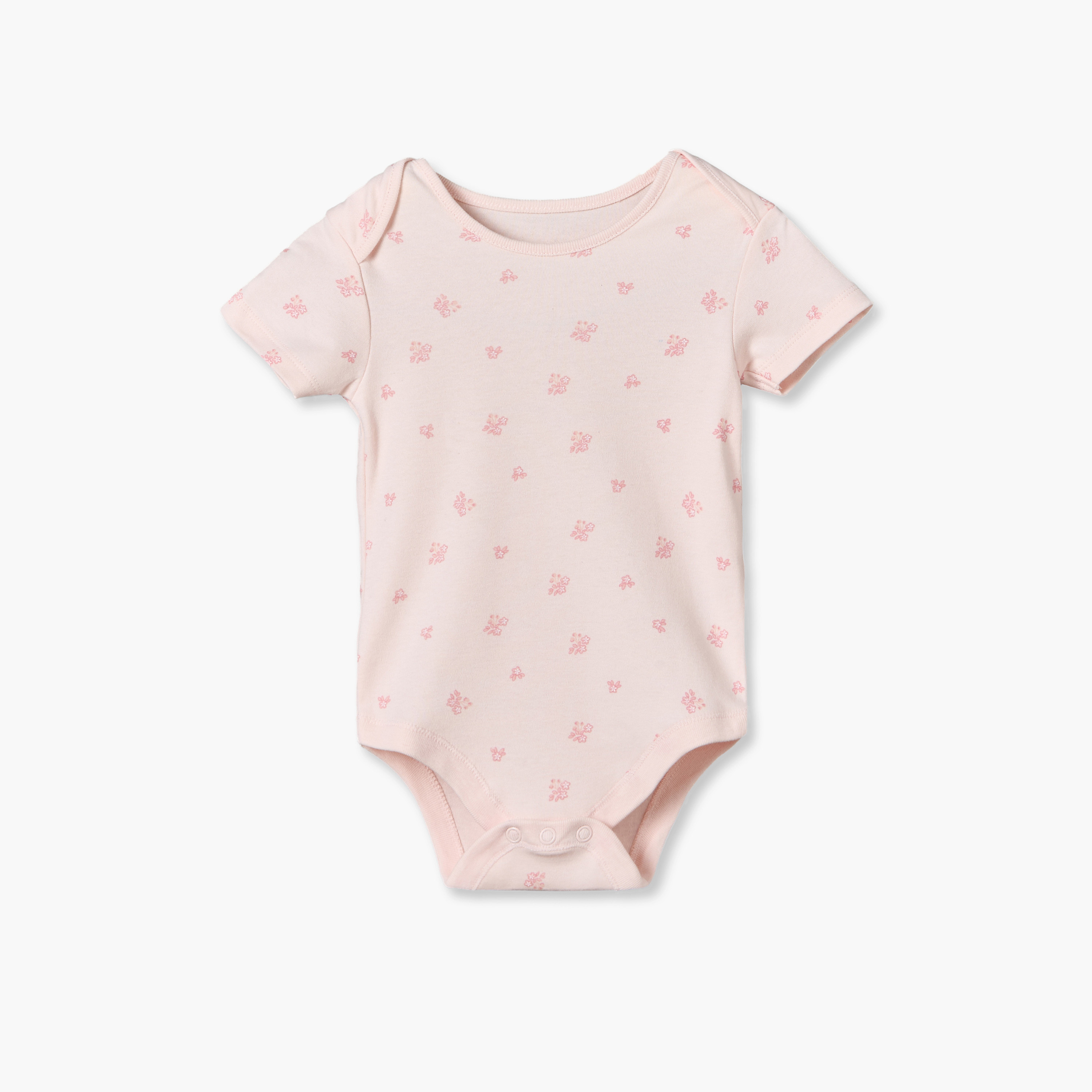 طقم من 5 بودي سوت قطن بياقة ضيقة وأكمام قصيرة وطبعات من جونيورز-baby-girls-clothing-bodysuits-image-7