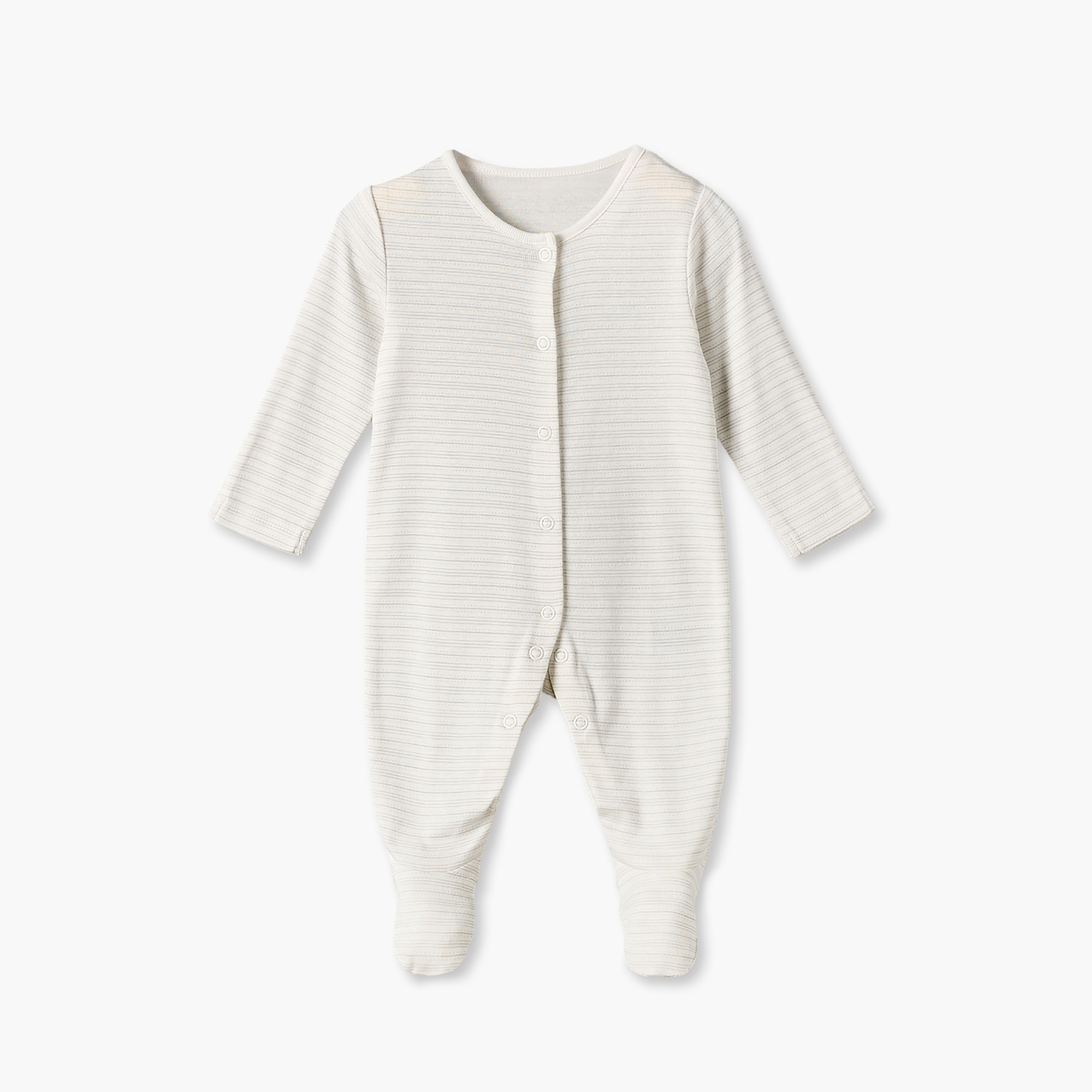 طقم بدلة نوم قطن بياقة ضيقة وأكمام طويلة وطبعات فيل 3 قطع من جونيورز-baby-boys-clothing-nightwear-sleepsuits-image-5