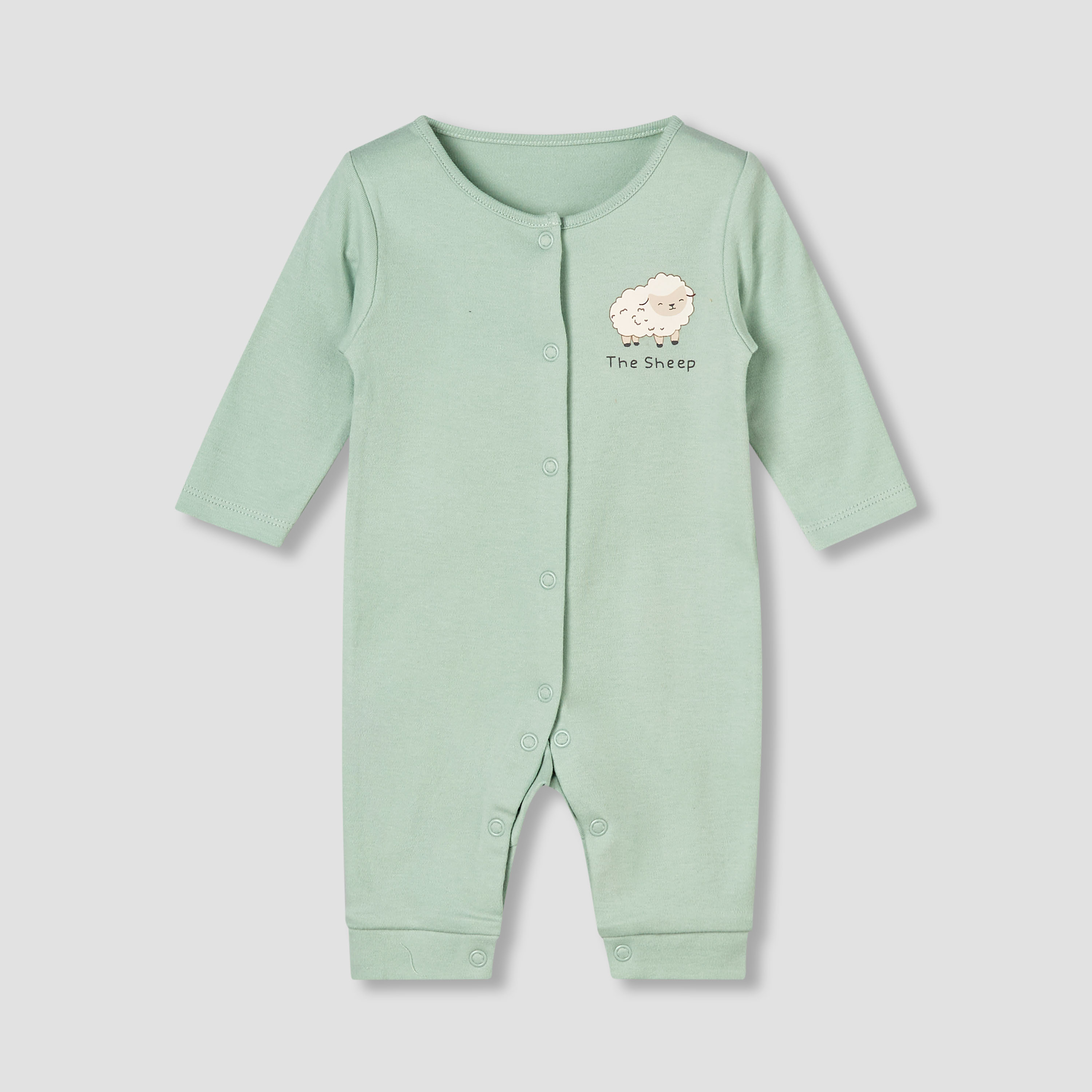 Pack of 5 Juniors Round Neck Long Sleeves Sleepsuit with Print-baby-boys-clothing-nightwear-sleepsuits-image-2