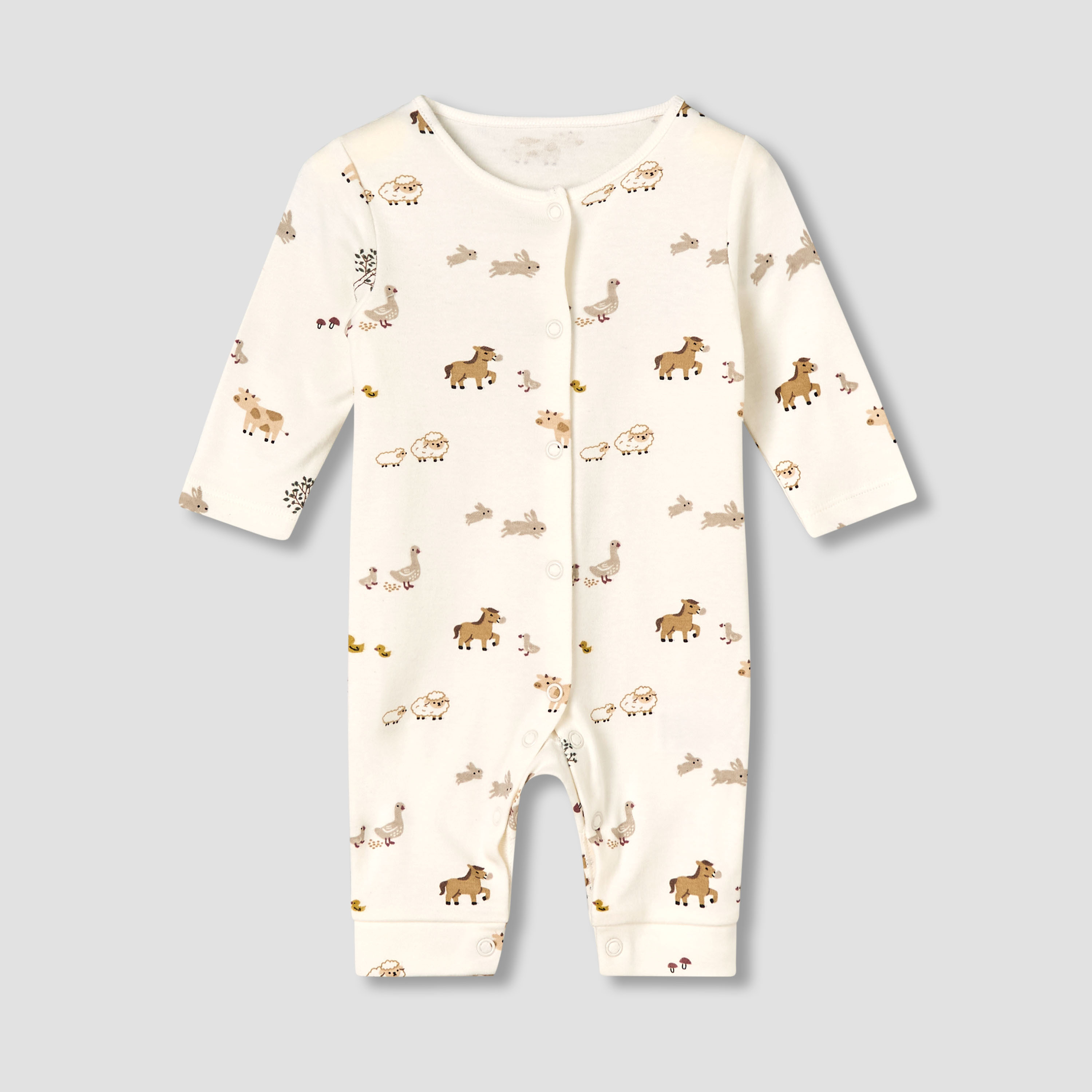 Pack of 5 Juniors Round Neck Long Sleeves Sleepsuit with Print-baby-boys-clothing-nightwear-sleepsuits-image-5