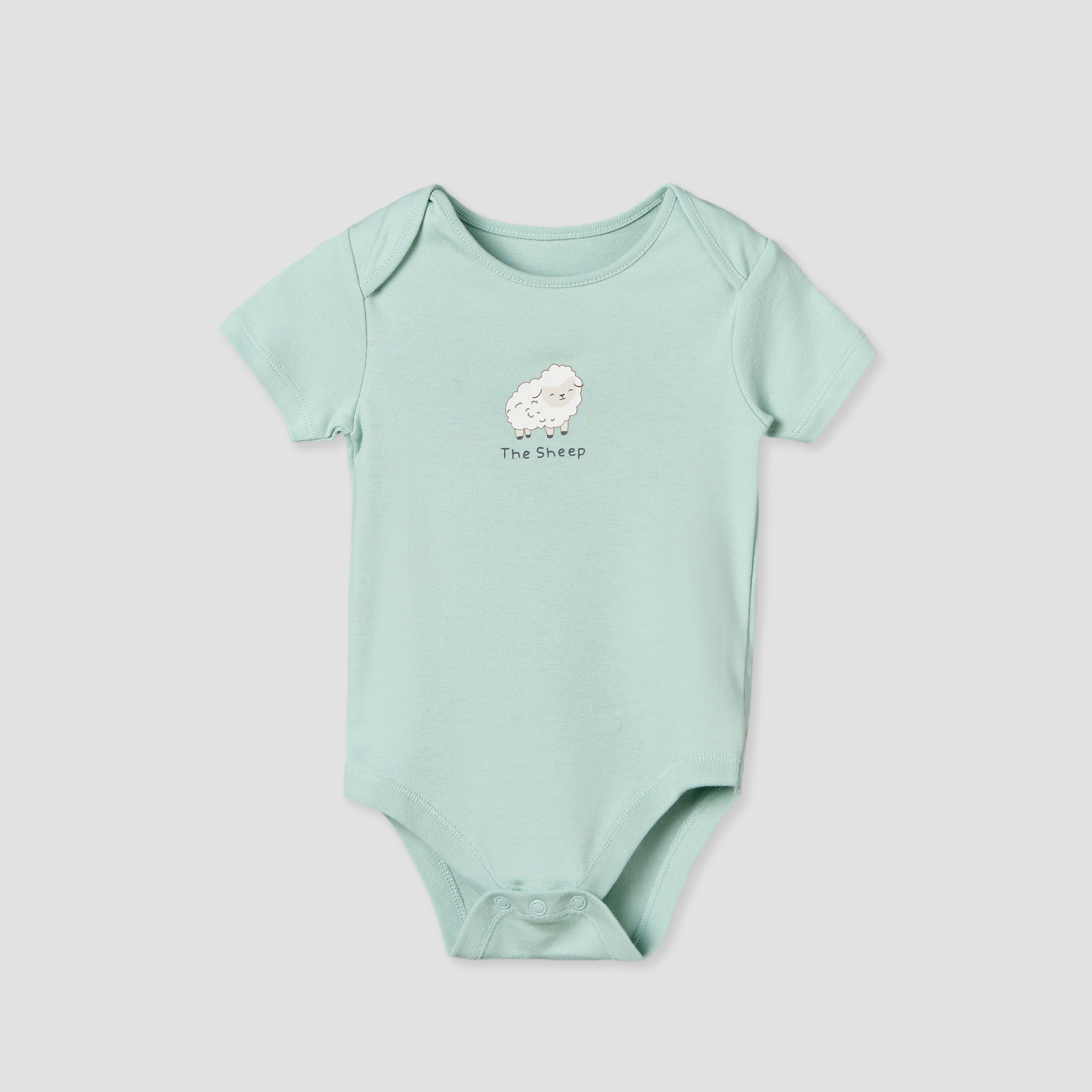 Pack of 5 Juniors Crew Neck Short Sleeves Bodysuit with Assorted Print-baby-boys-clothing-bodysuits-image-3